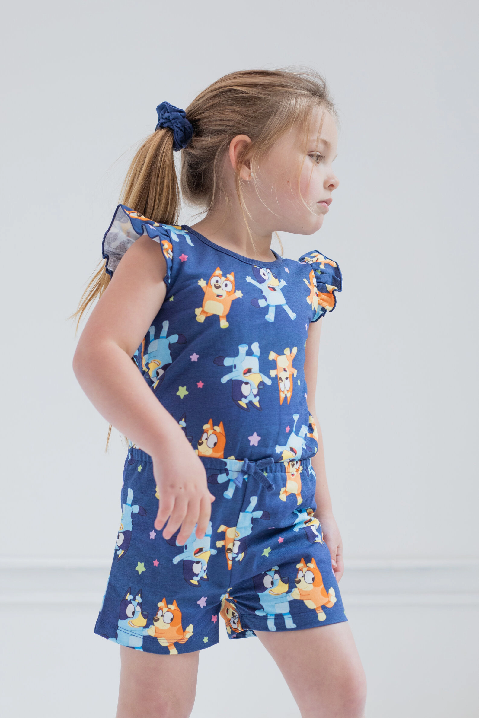 Bluey Girls' Sleeveless Skater Romper