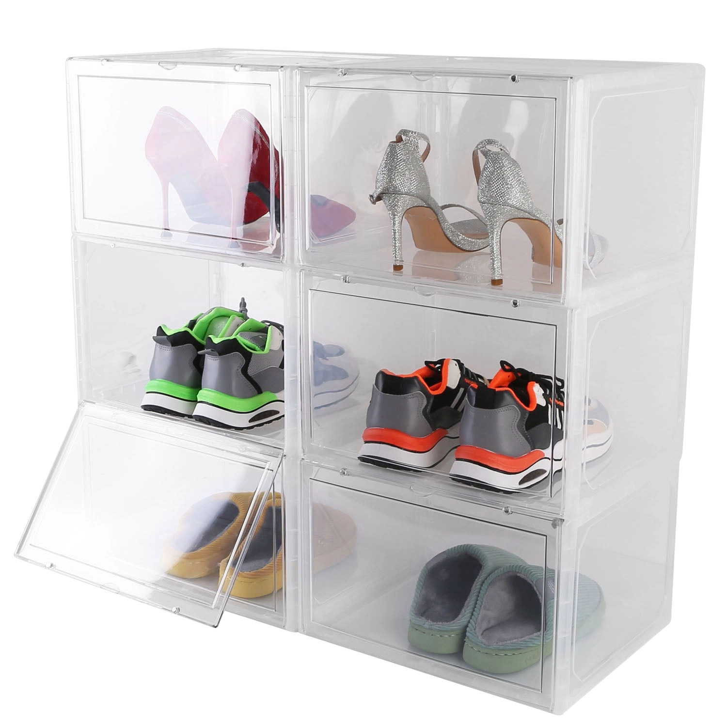 GBruno Stackable Transparent Shoe Storage Box