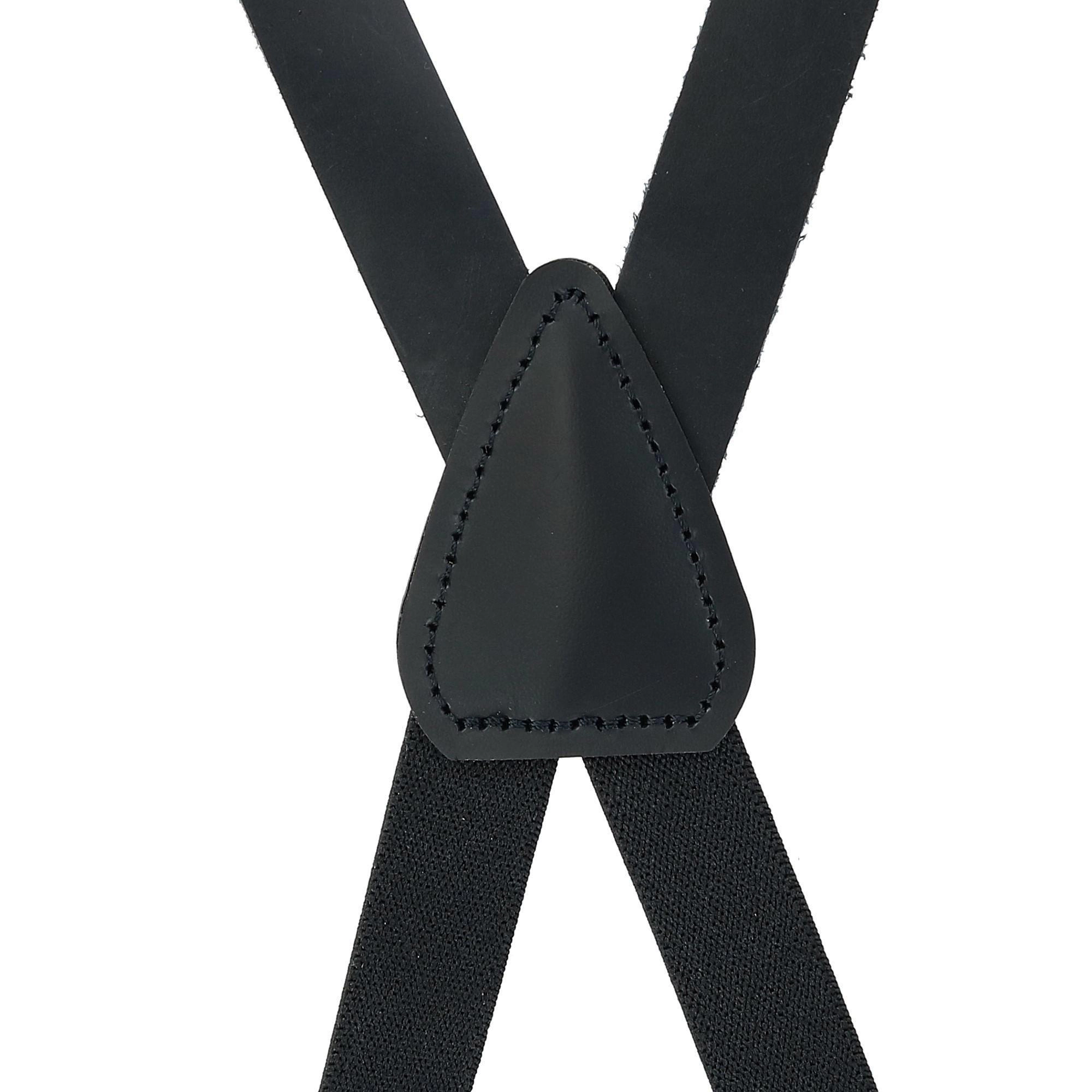 CTM Coated Leather Clip-End 3/4 Inch Suspenders