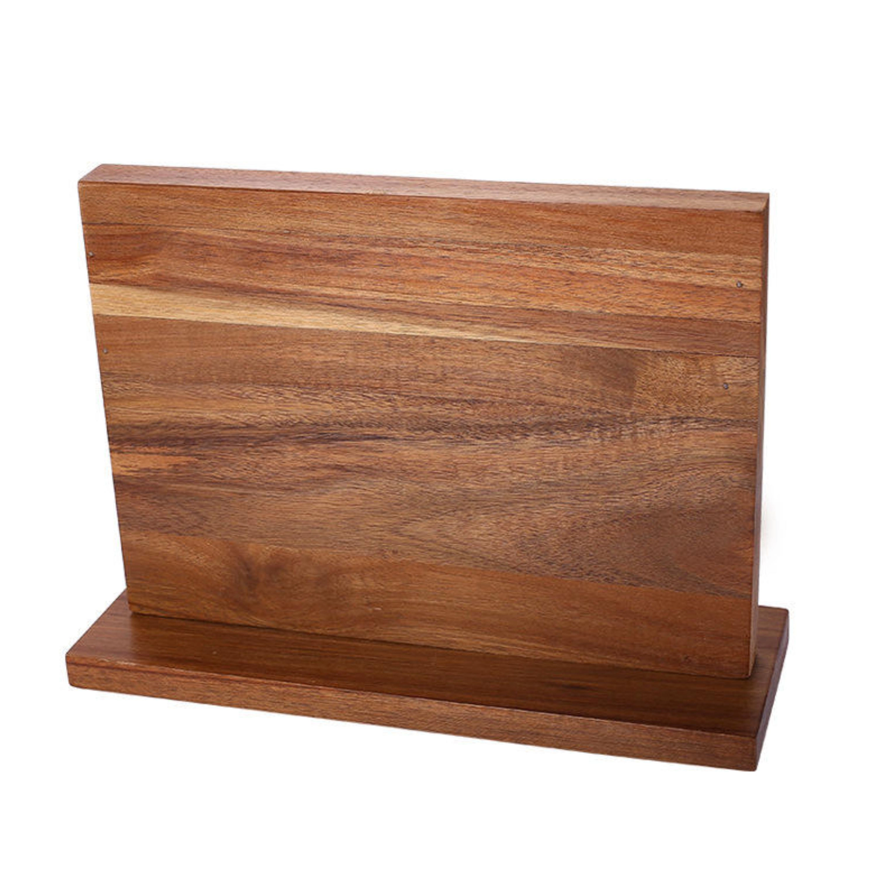 Kitcheniva Acacia Wood Magnetic Knife Block