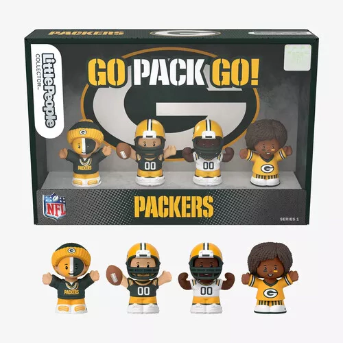 Fisher Price Little People x NFL Collector Green Bay Packers Figure 4-Pack
