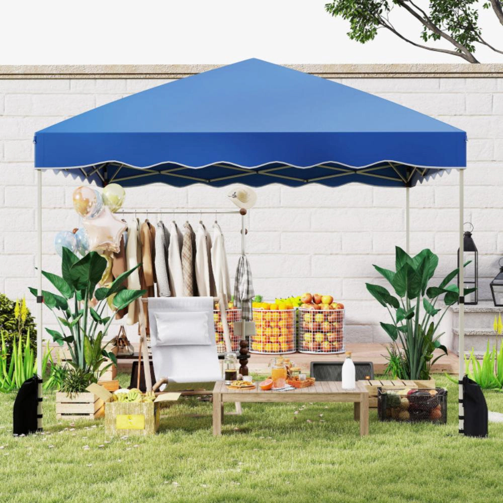 Hivvago Foldable 10 X Feet Pop up Canopy Tent with Wheeled Bag