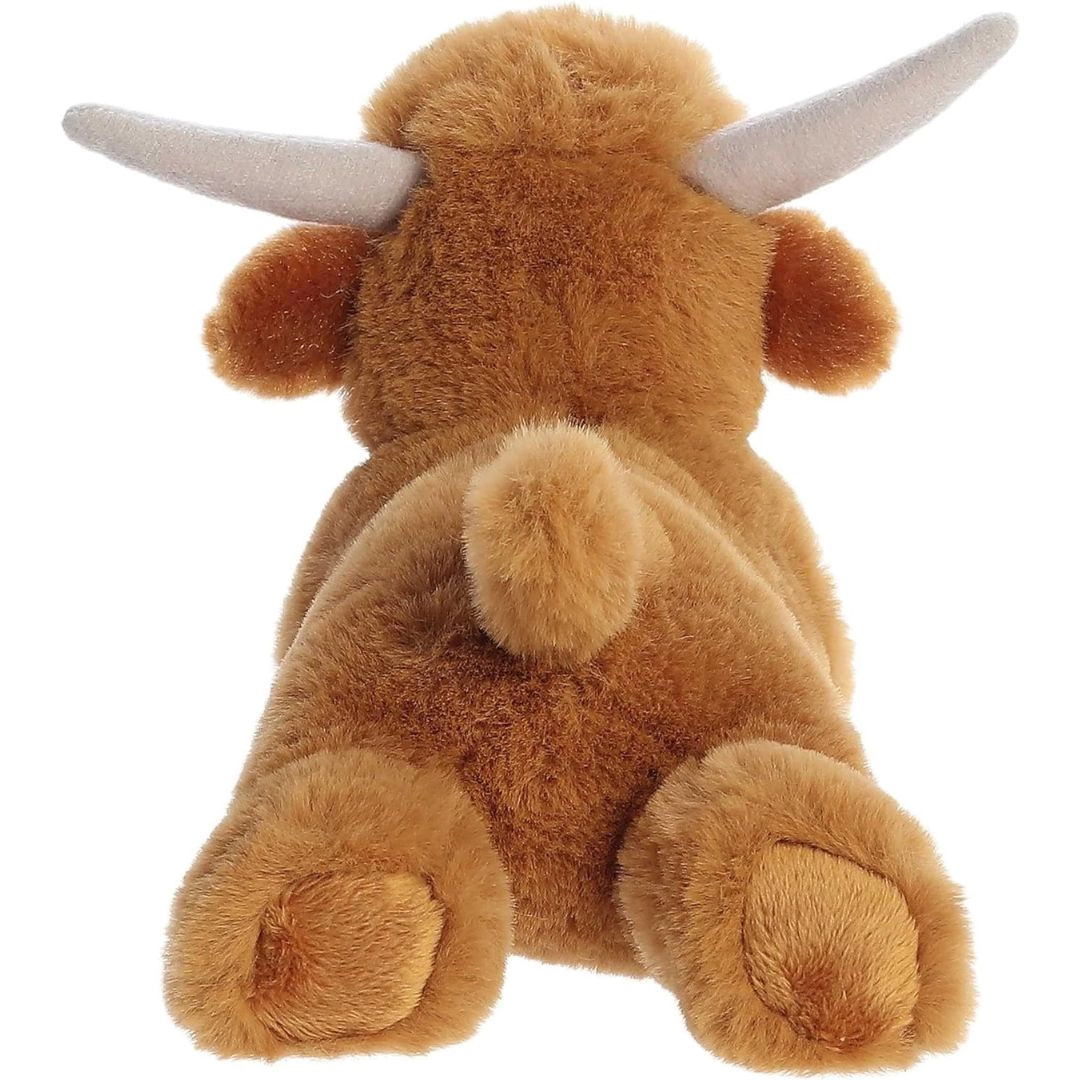Aurora Mini Flopsie Highland Cow 8-Inch Stuffed Animal Plush