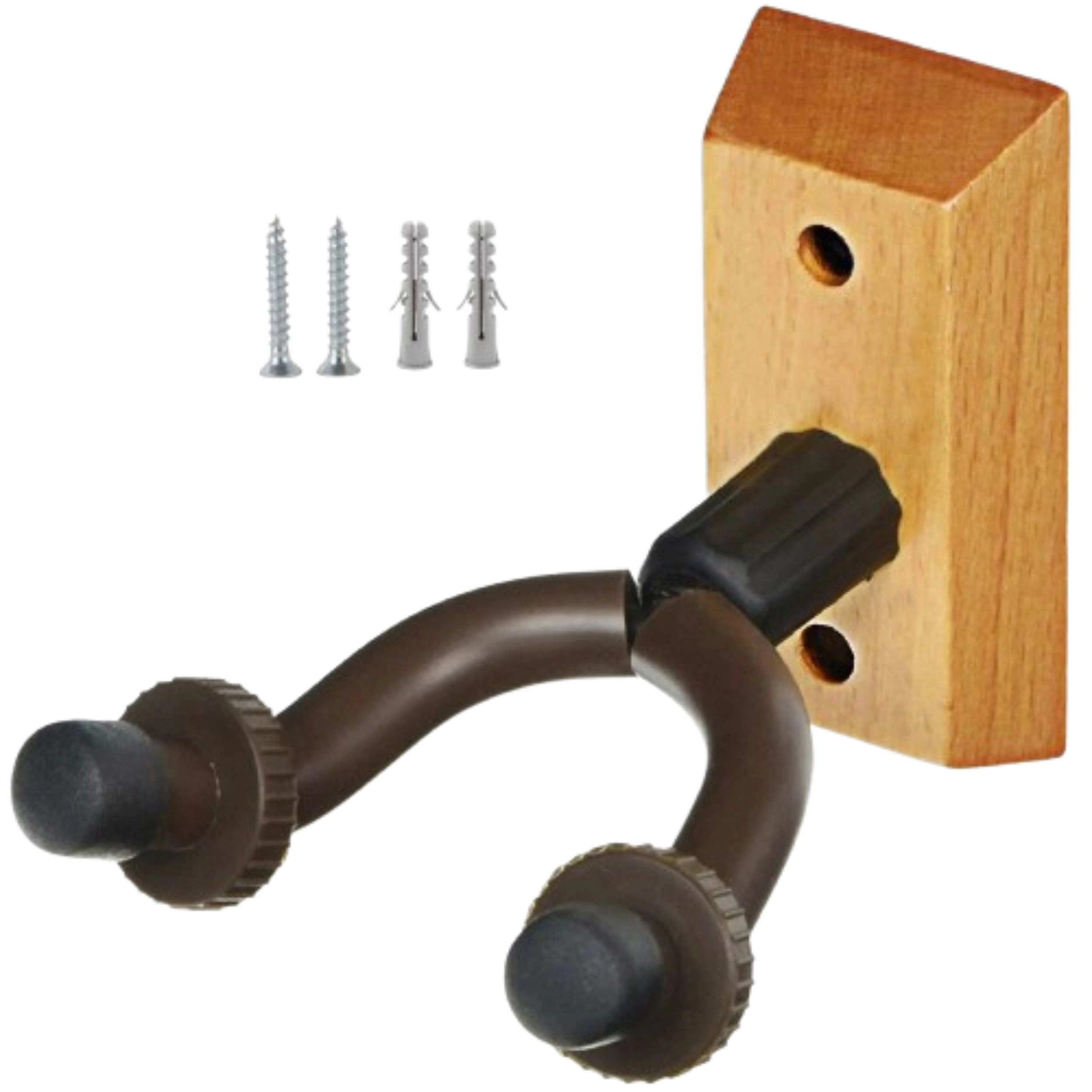 Home Collection Heavy Duty Guitar Instrument Wall Hanger with Wood Base