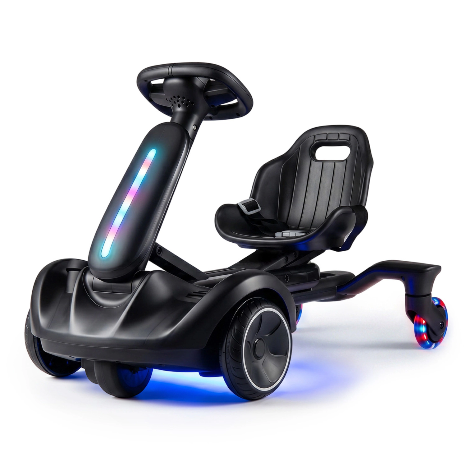LJG Kids 6V Ride-on Drift Car with Lights and Adjustable Seat