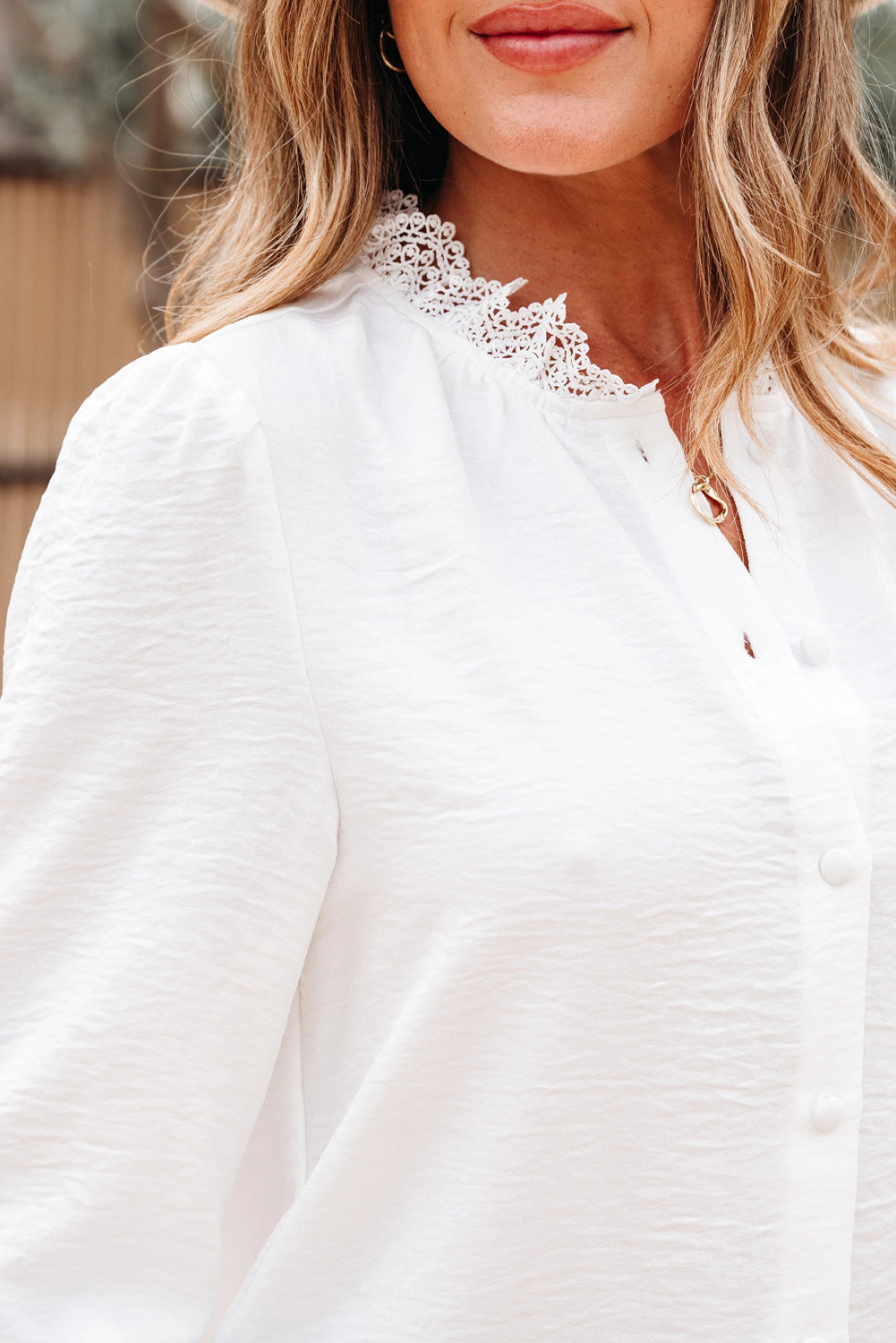 Threaded Pear Women's Ivy Patchwork Stand Loose Shirt
