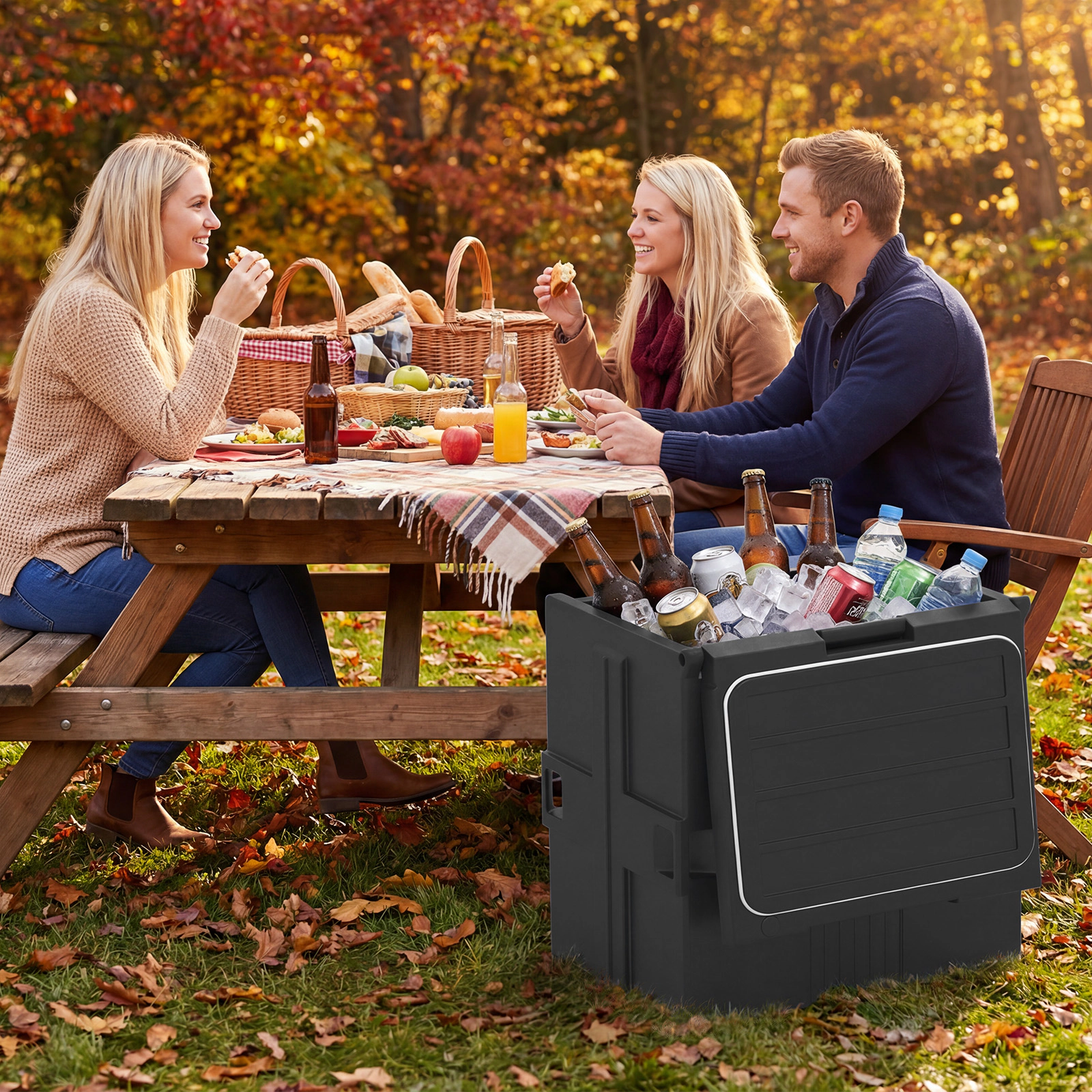 LJG 91 Qt Insulated Food Pan Carrier with Door Shafts