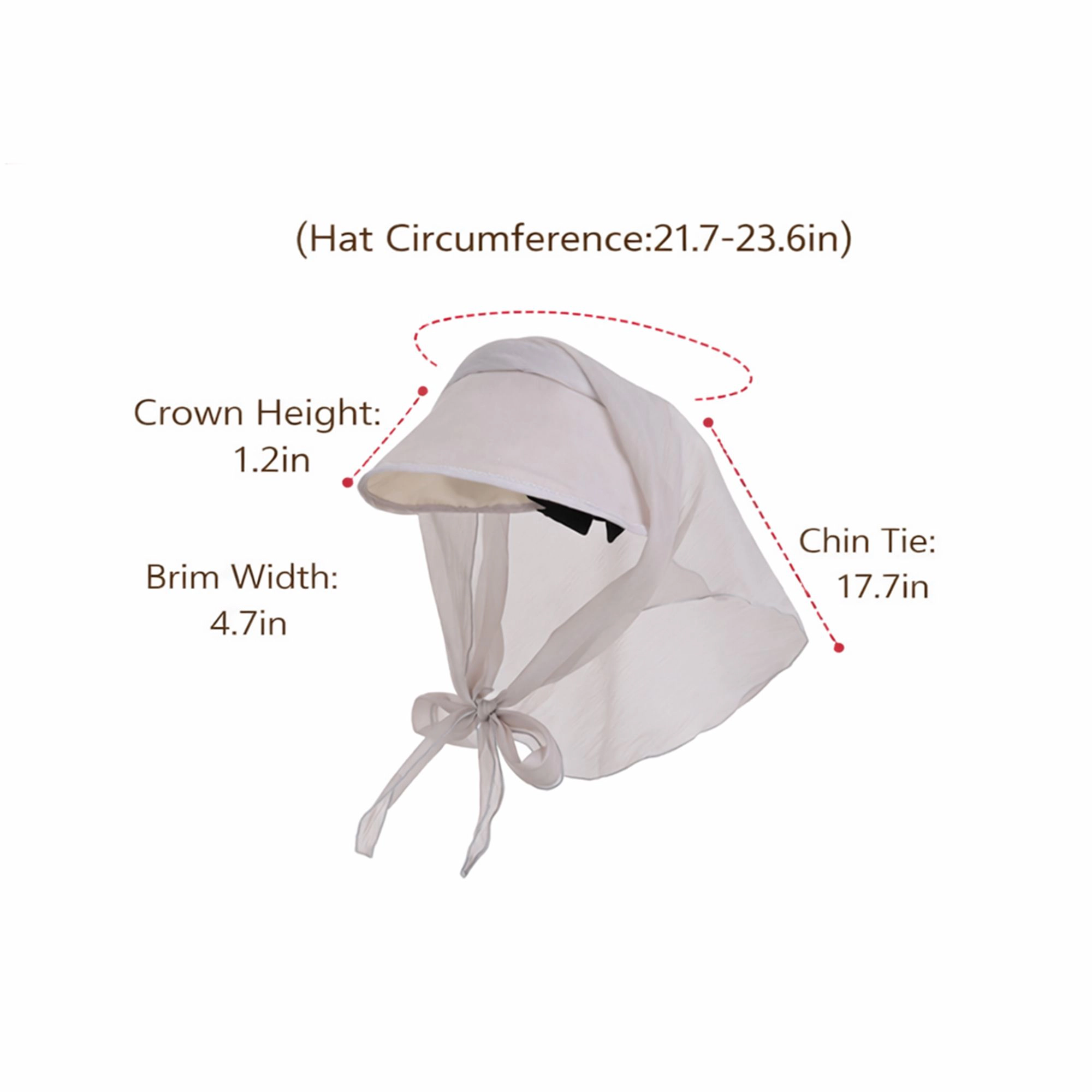 Anna-Kaci Women's Wide Brim Sun Hat with Neck Flap Convertible Headband UV Protection Summer