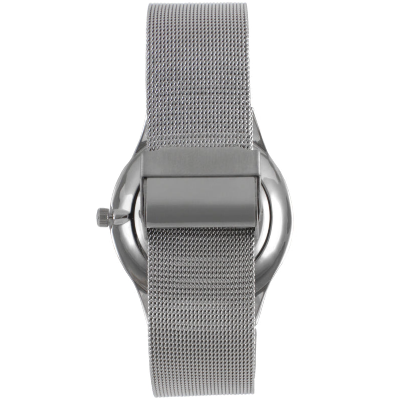 Peugeot Men's 40mm Blue Dial Slim Case Stainless Steel Mesh Watch