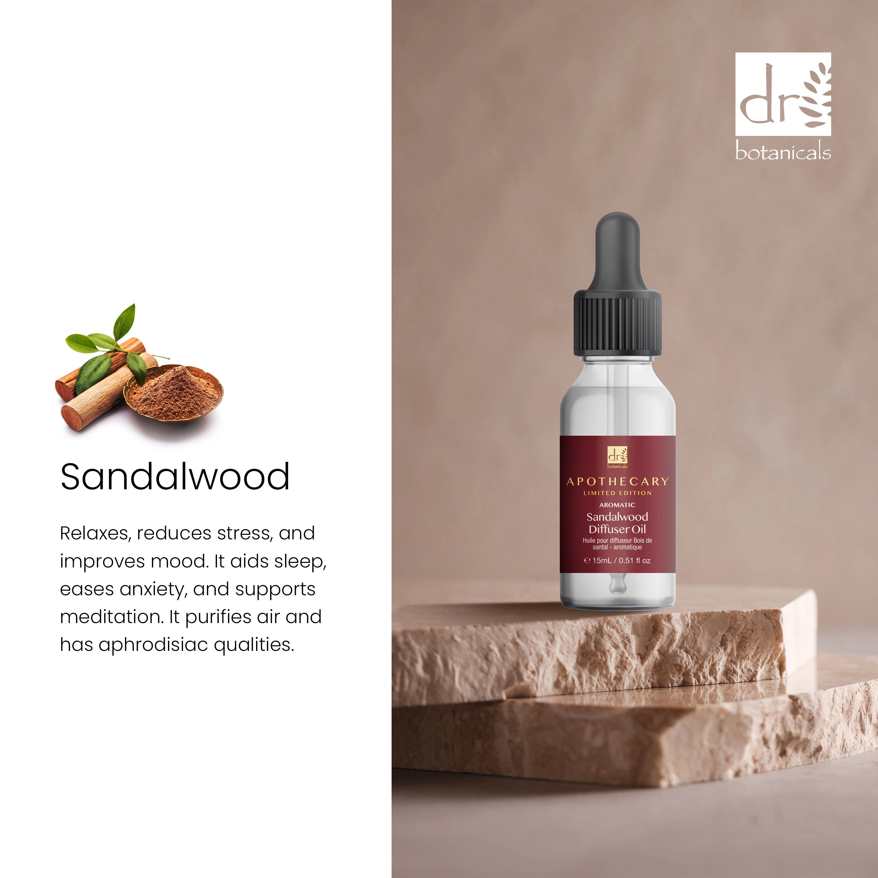 Dr. Botanicals Aromatic Sandalwood Diffuser Oil 15ml