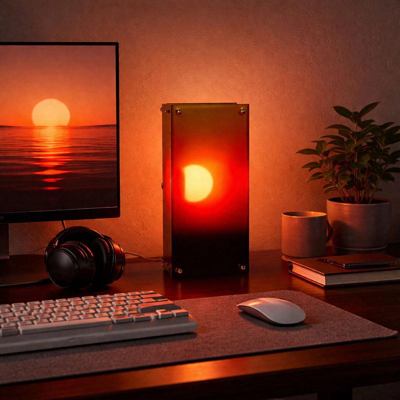 EP Light Modern Triangular Table Lamp with LED Lighting