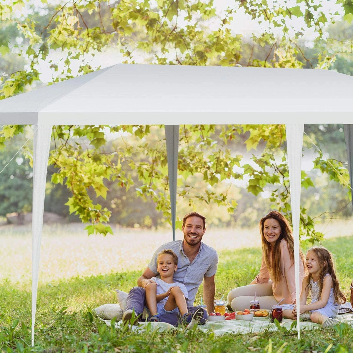 LJG 10 x 20 Feet Waterproof Canopy Tent with Tent Peg and Wind Rope