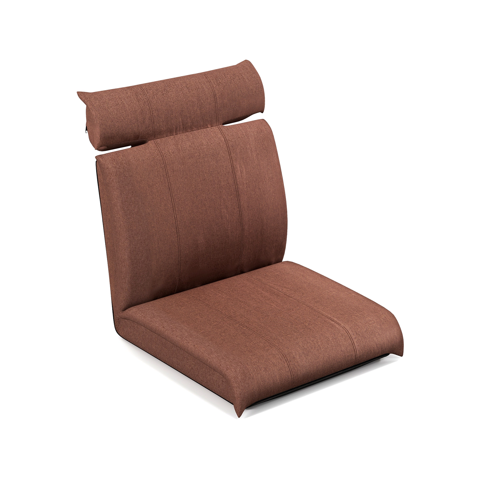 Hivvago Folding Floor Chair with 14-Poistion Adjustable Backrest and 5-Position Adjustable Headrest