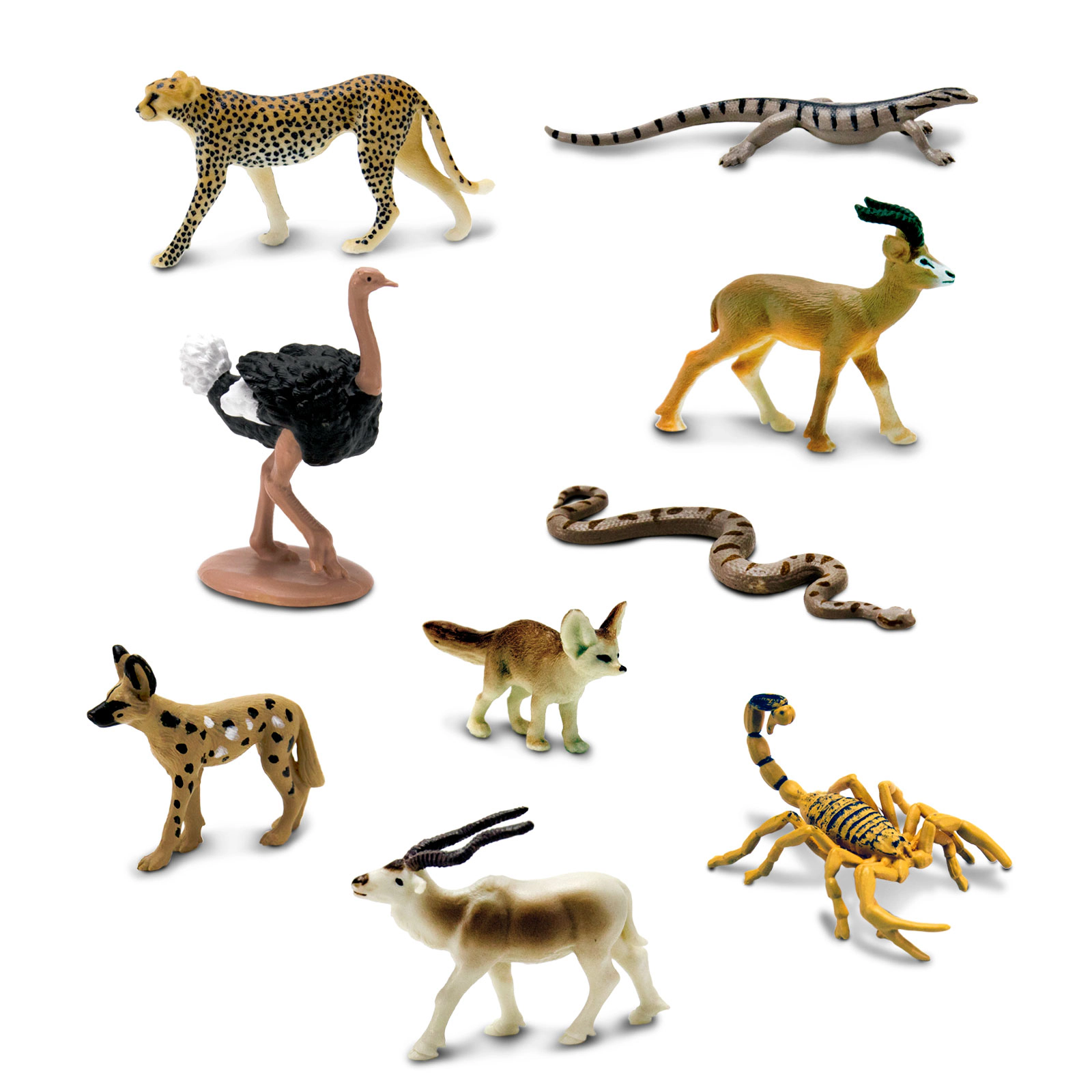Safari Ltd. - Sahara Desert Animals TOOB - contains 9 Mini Figurines