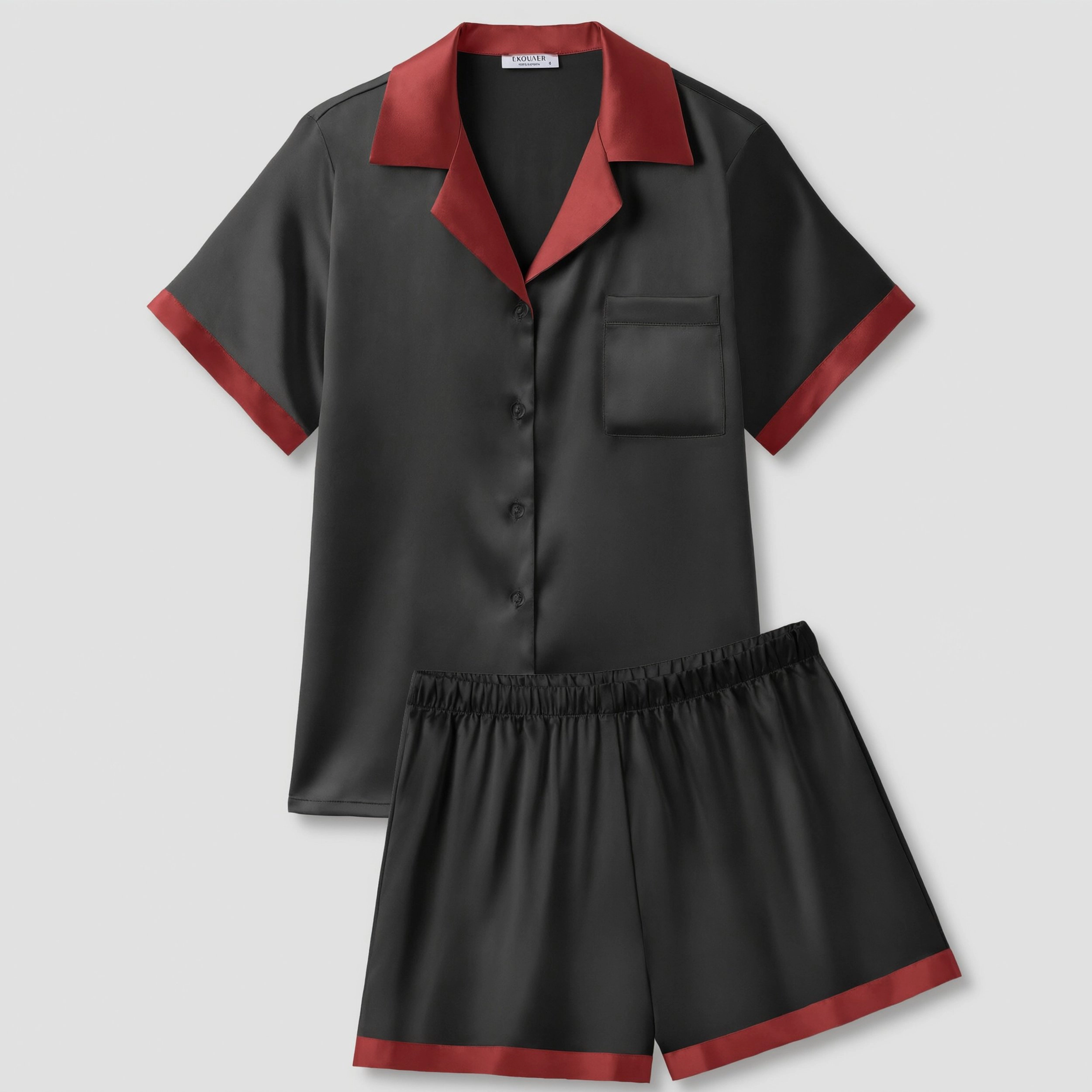 Ekouaer Womens Pajamas Set Short Sleeve Sleepwear Button Down Loungewear 2 Piece