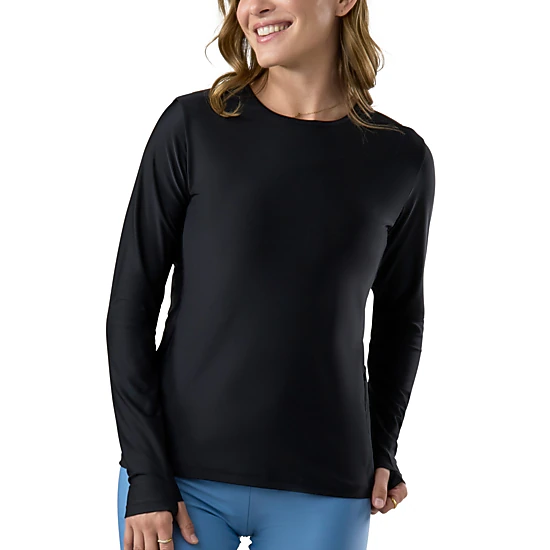 UV Skinz Women's Long Sleeve Crew Sun & Swim Shirt