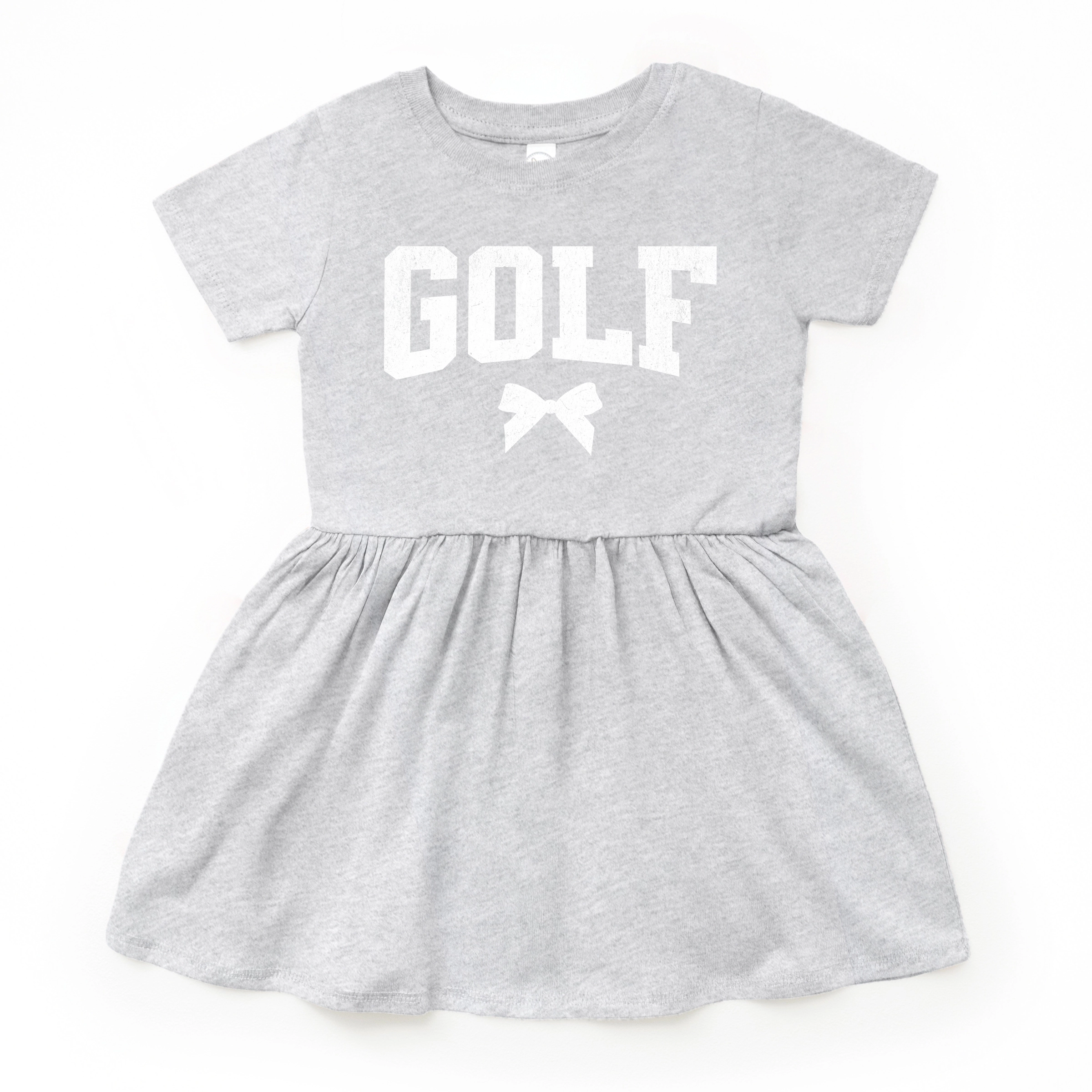 The Juniper Shop - Golf Arched Bow Toddler Girl's Graphic Dress