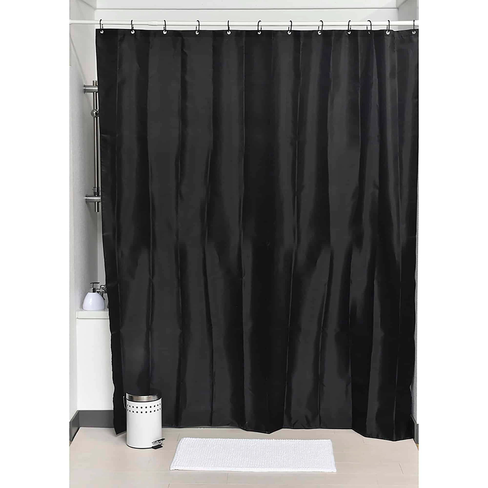 Evideco French Home Goods  Polyester Shower Curtain - 12 Rings Included