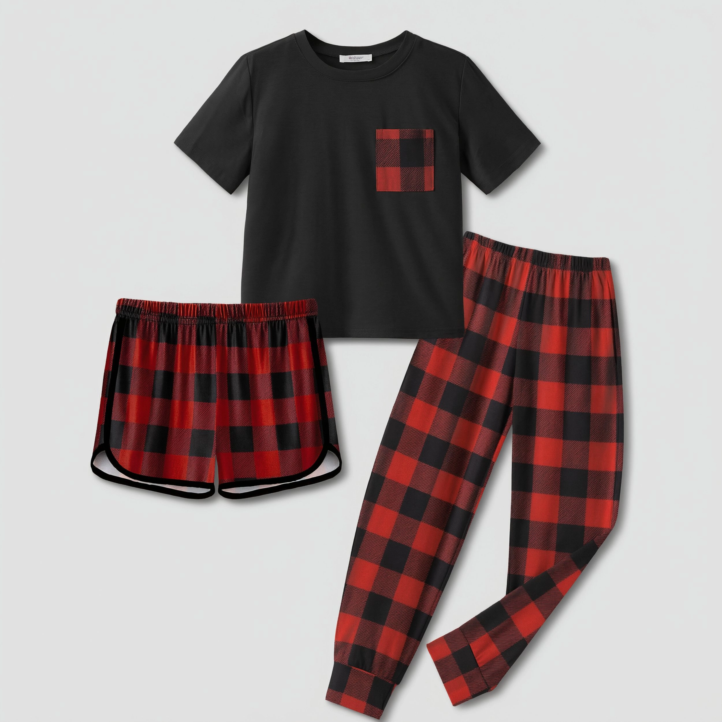 Arshiner Girls Clothes Piece Outfits Short Sleeve Shirt Dolphin Shorts Sets And Sweatpant