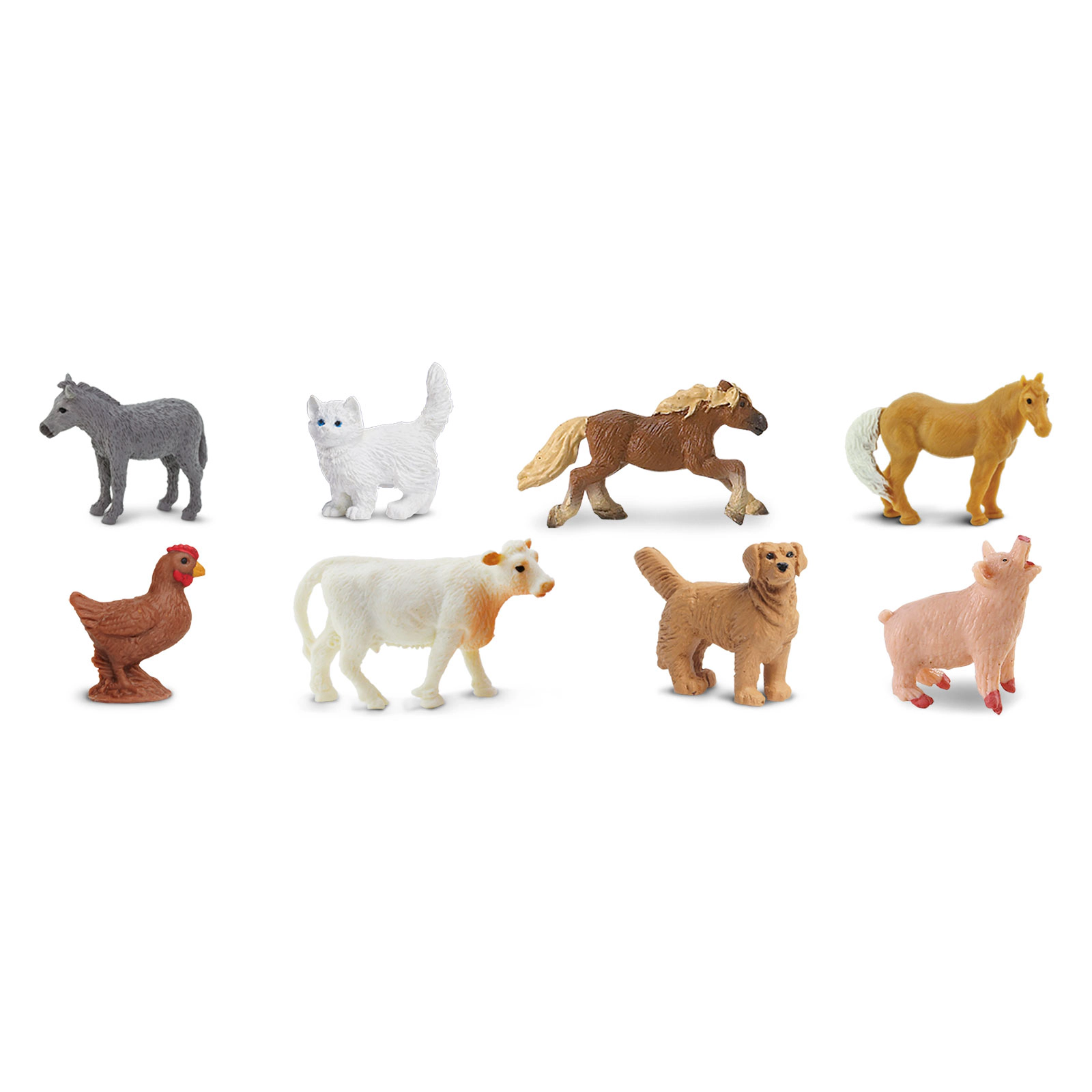 Safari Ltd. - Ranch Fun Pack - 8 Mini Toy Figurines for Kids