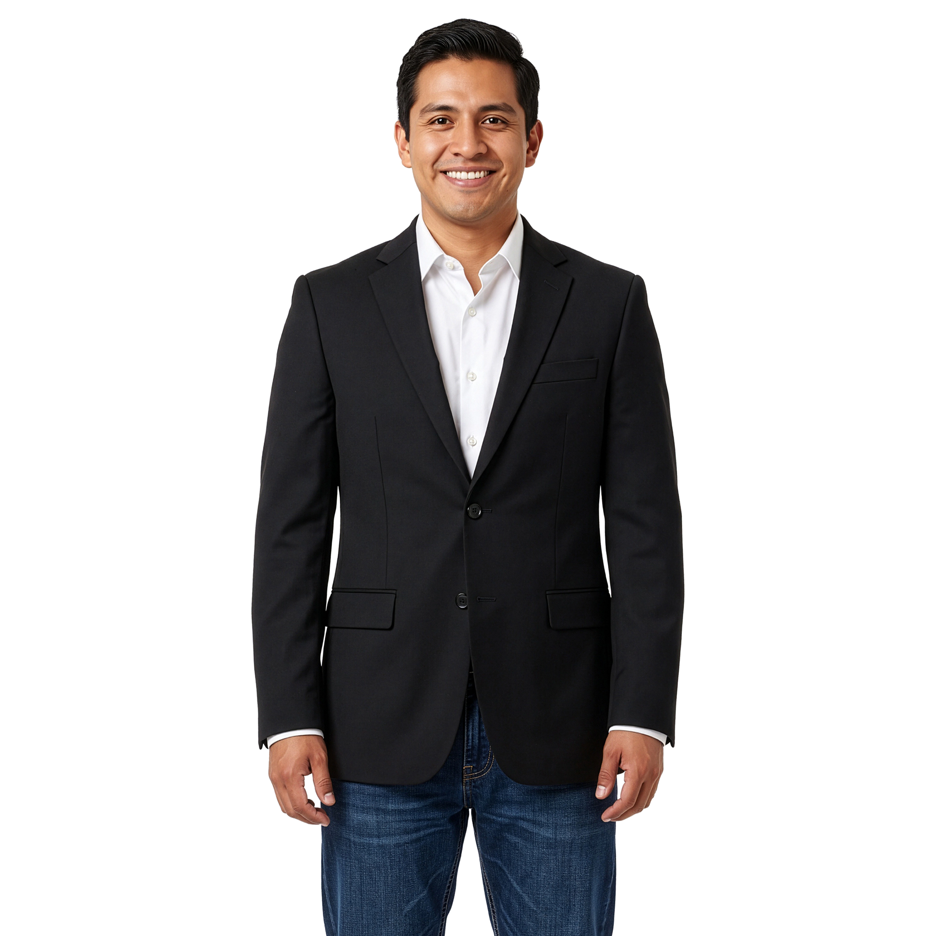 Demantie Mens Modern Fit Solid Sport Coat
