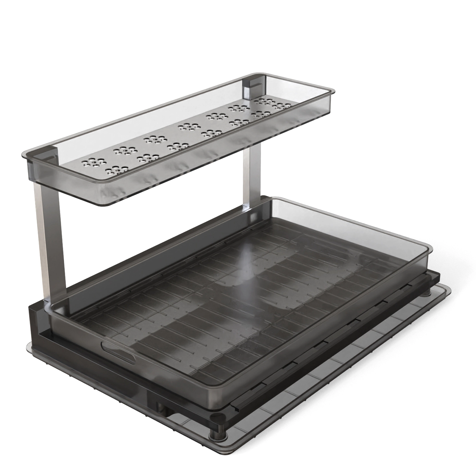 GBruno 2-Tier L-Shaped Under Sink Organizer