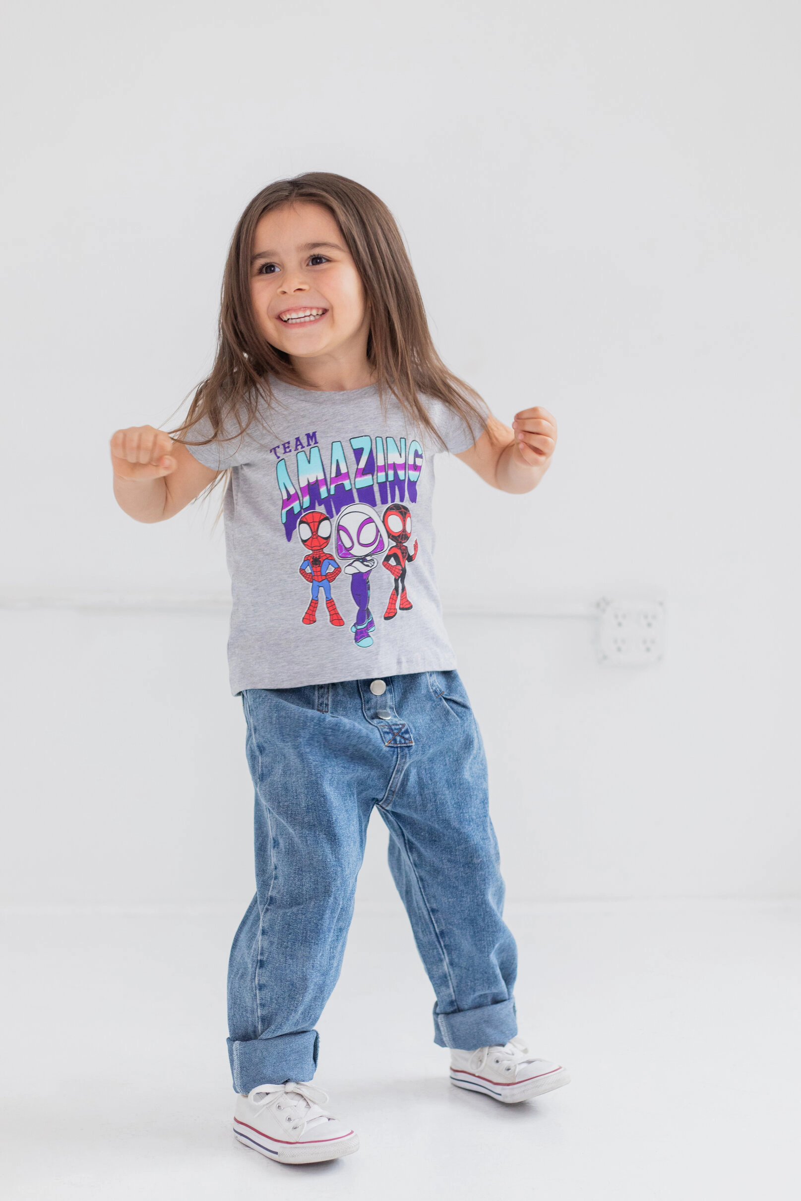 Marvel Spidey and His Amazing Friends Girls' 2-Pack Short Sleeve T-Shirts