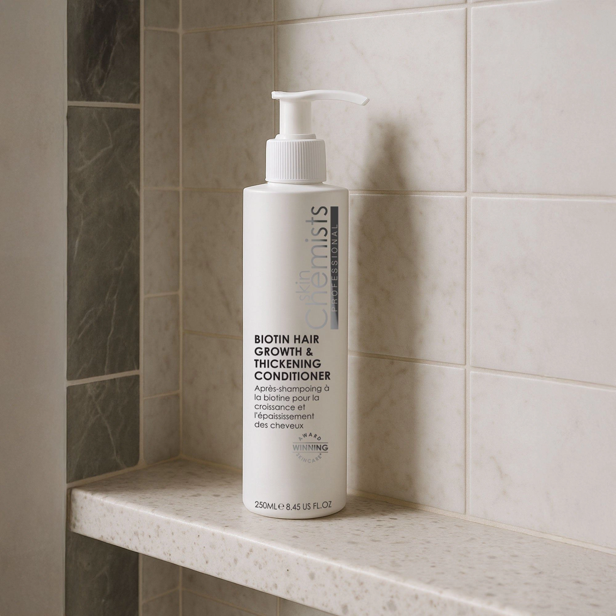 skinChemists Biotin Hair Growth & Thickening Conditioner 250ml - Pro-Vitamin B5 & Biotin, Nourishing Cream Conditioner