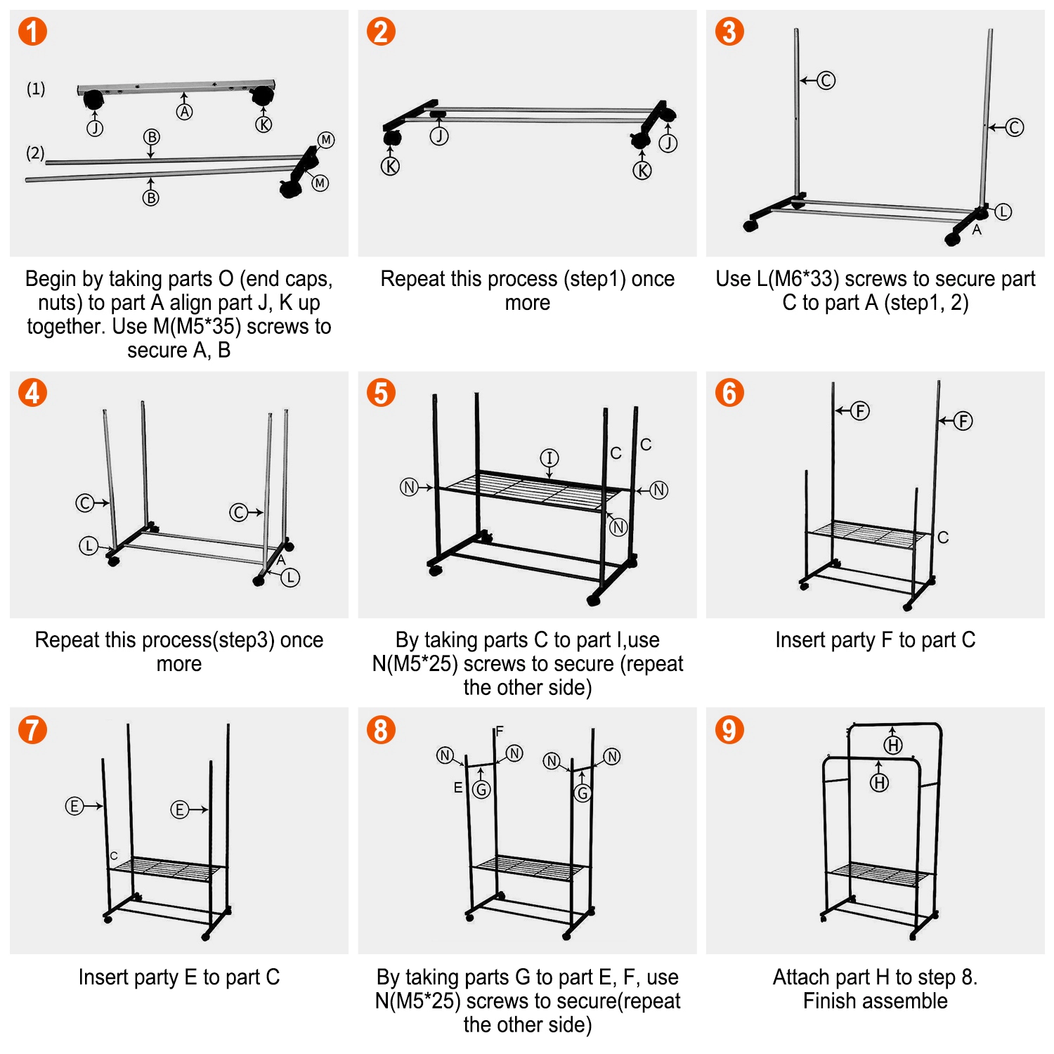GBruno Rolling Garment Rack With Shoe Storage