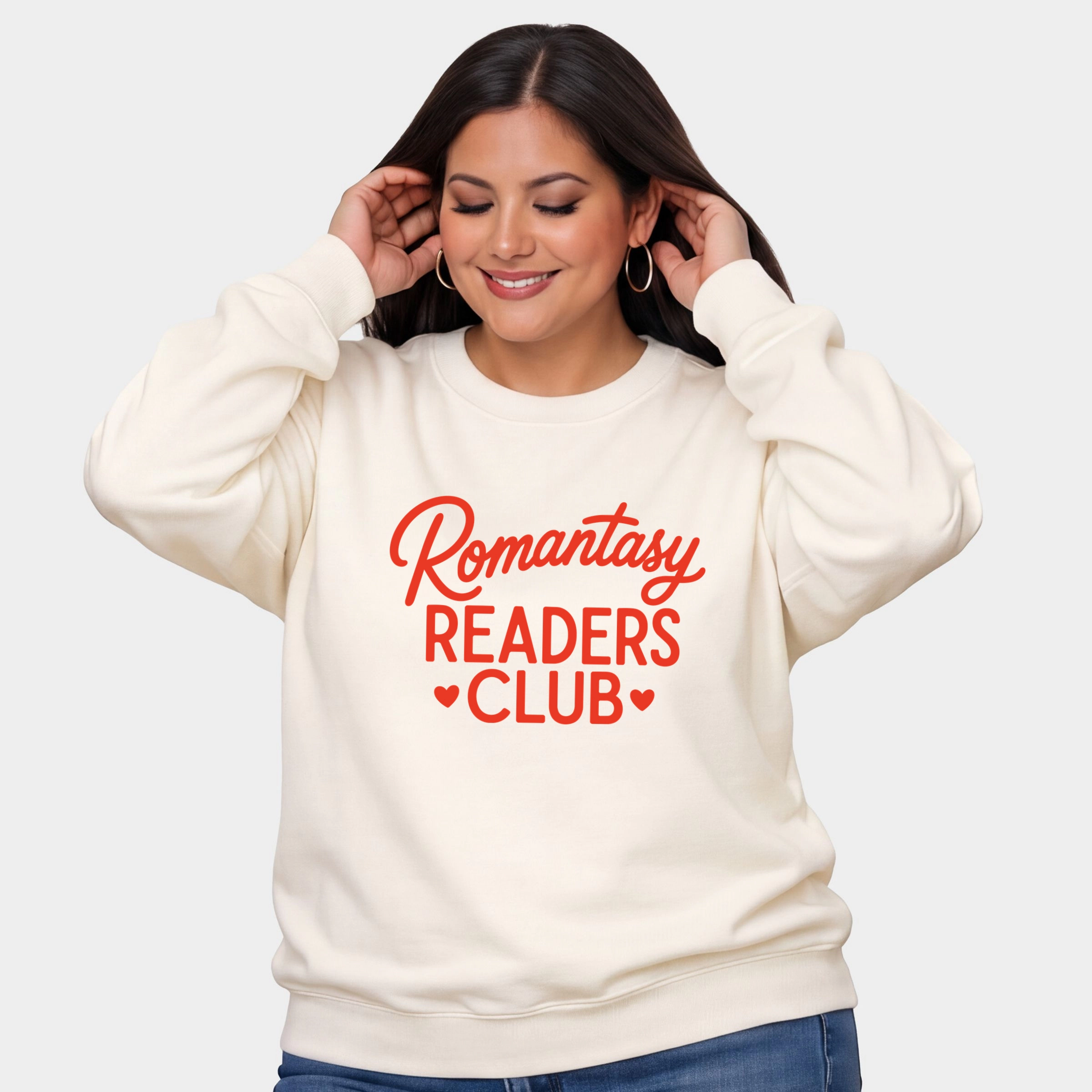 Simply Sage Market - Women's Plus Sized Graphic Sweatshirt Romantasy Readers Club
