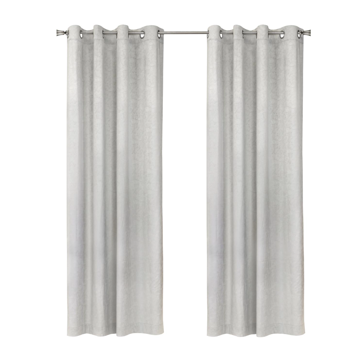 Habitat Bristol Room Darkening UV Protecion Grommet Curtain Panel for Windows 52" x 108" White