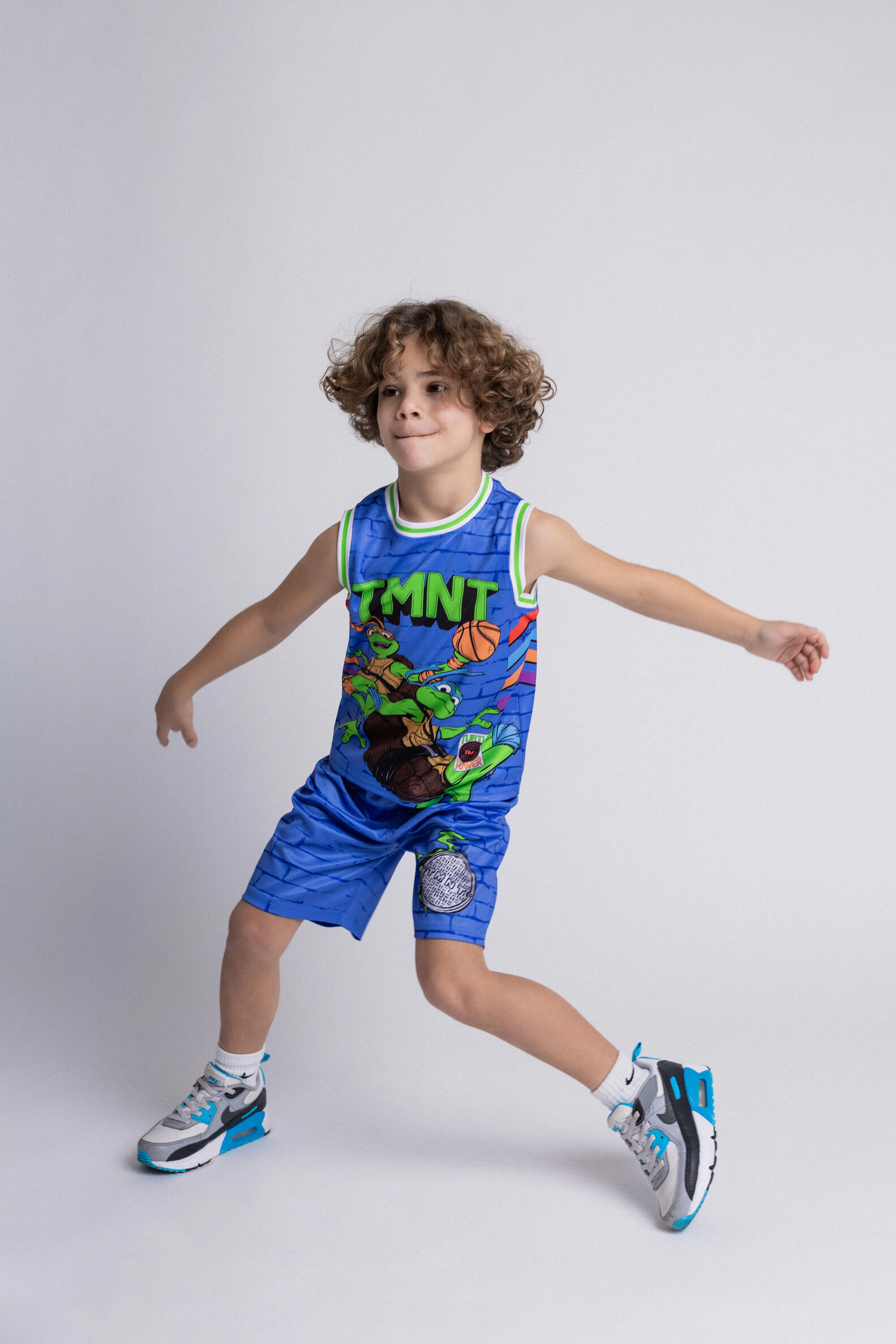 Teenage Mutant Ninja Turtles Boys' Athletic Basketball Jersey and Shorts Set