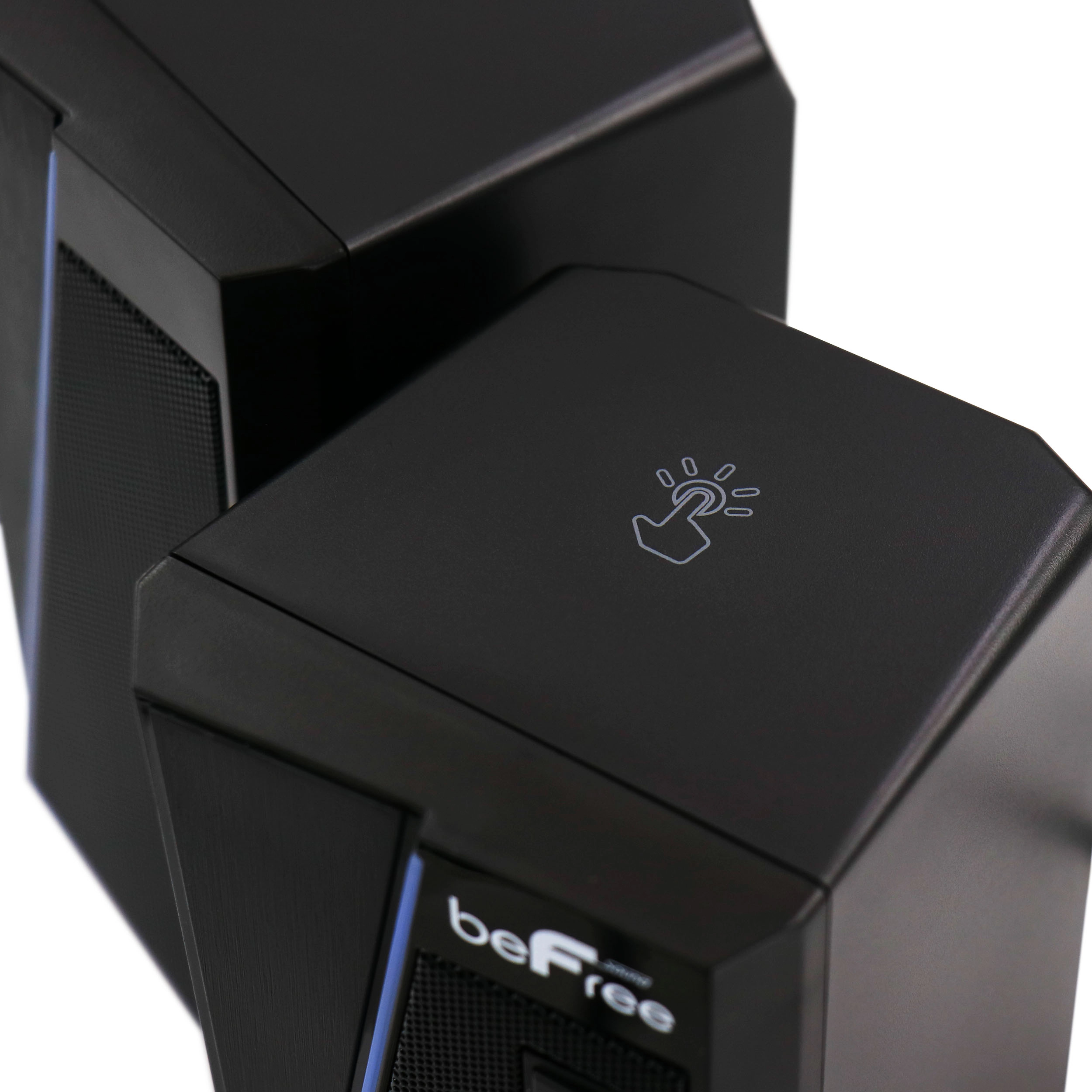 beFree Sound 2.0 Computer Gaming Speakers with LED RGB Lights