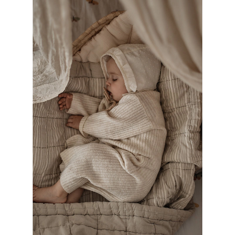 Nattiot Reversible Washed Cotton Baby Blanket - Anna Terrcota