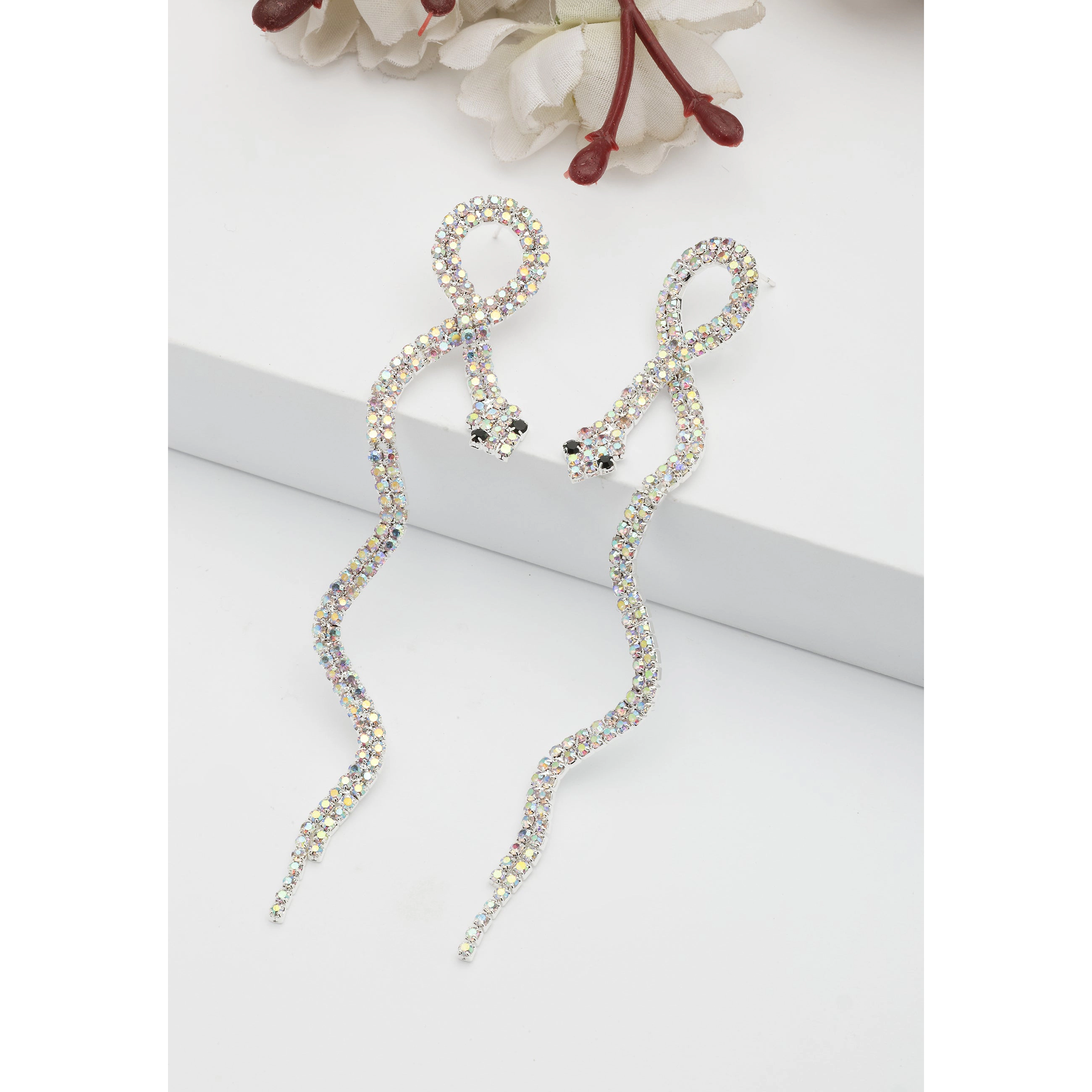 AGP PARIS Womens Serpent Drop Earrings