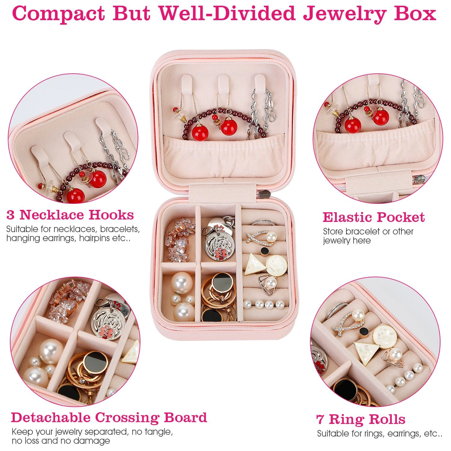 GBruno PU Leather Mini Jewelry Storage Box