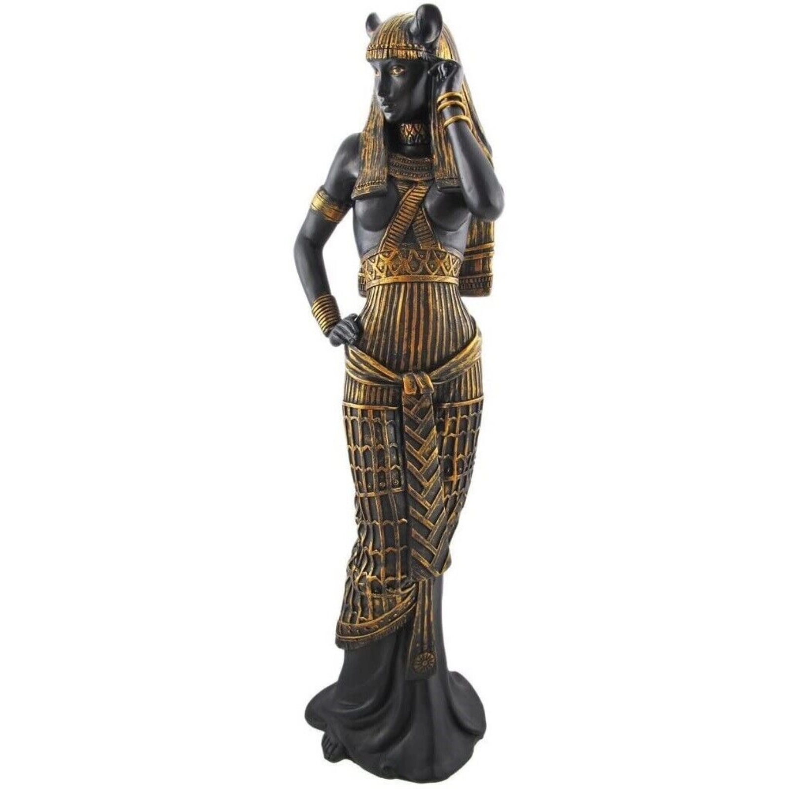 Pacific Giftware Flirty Bastet Egyptian Mythological Goddess Statue Egypt Resin Figurine 10.75 inch
