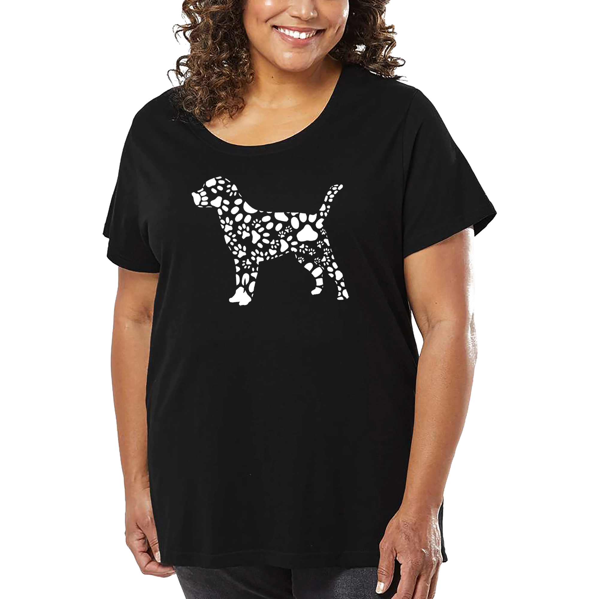 LA Pop Art Women's Plus Word T-Shirt