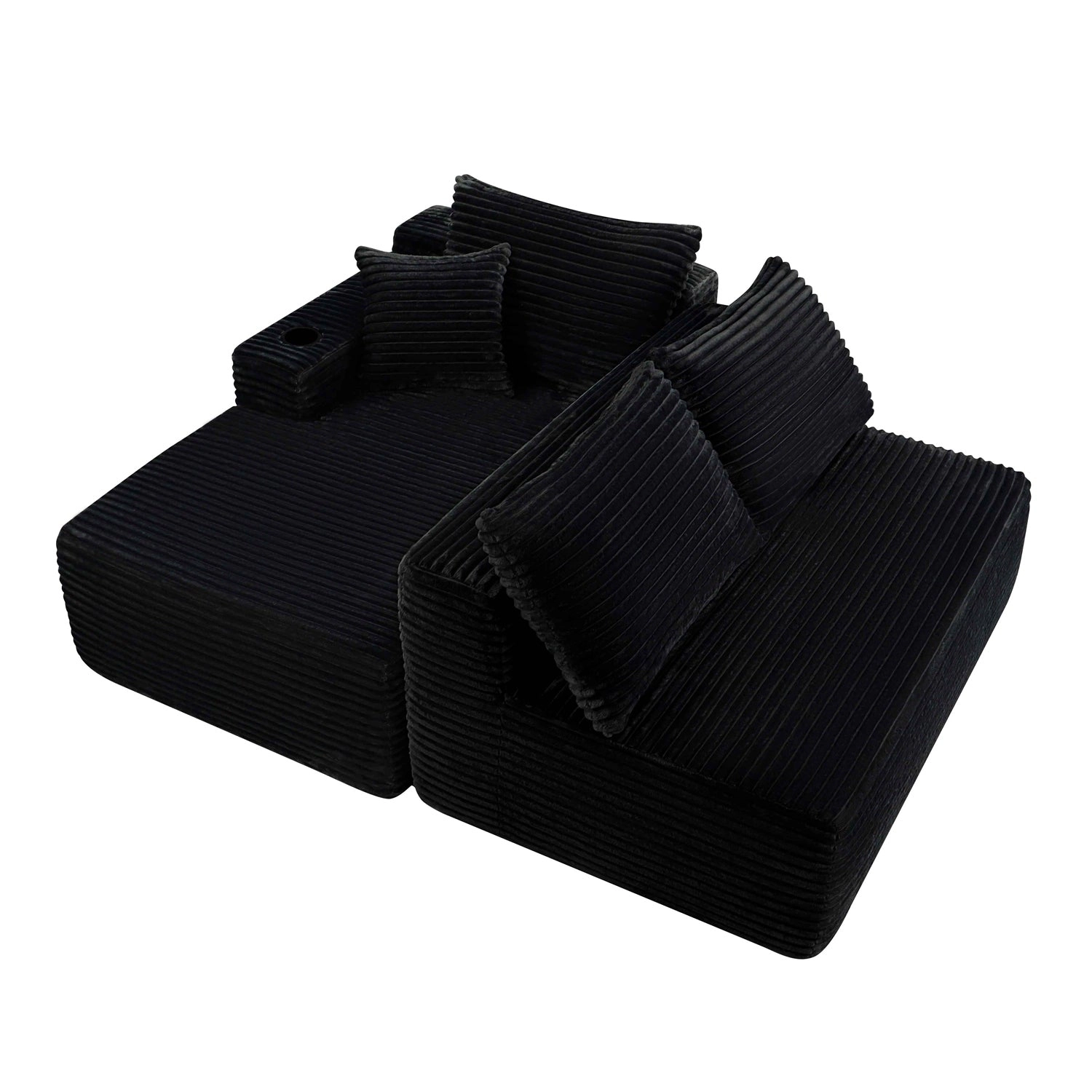 GBruno 3-Seat L-Shaped Sectional Sofa With Chaise