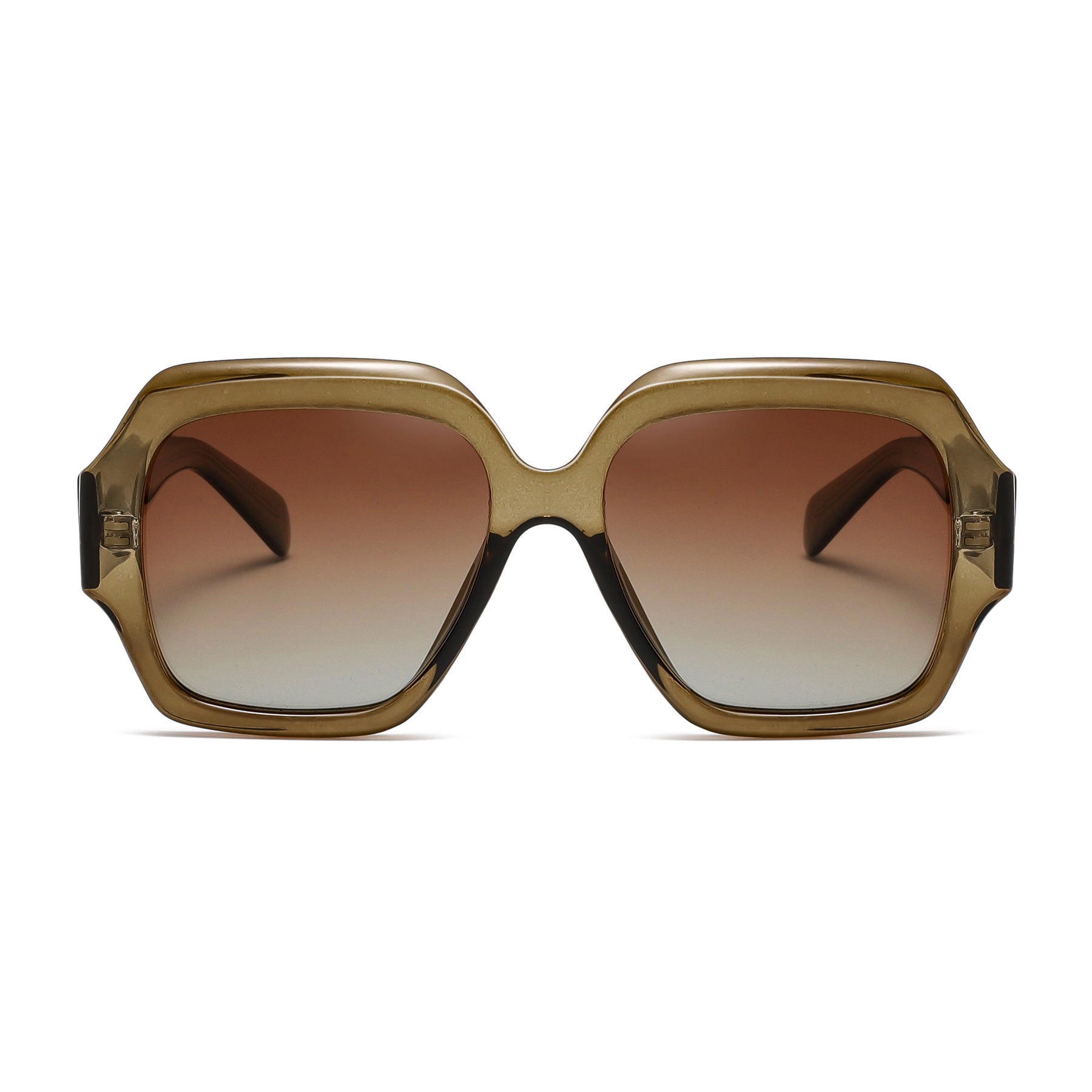 AGP PARIS Women's Retro Square Acetate Polarized Lens UV400 Sunglasses