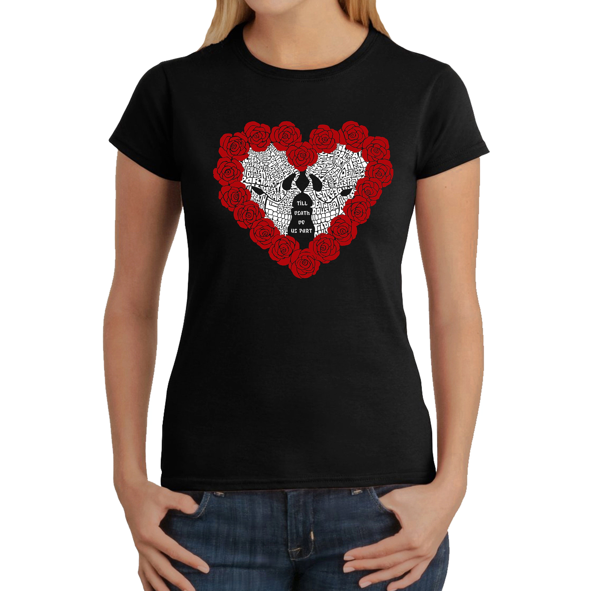 LA Pop Art Women's Word T-Shirt - Til Death Do Us Part