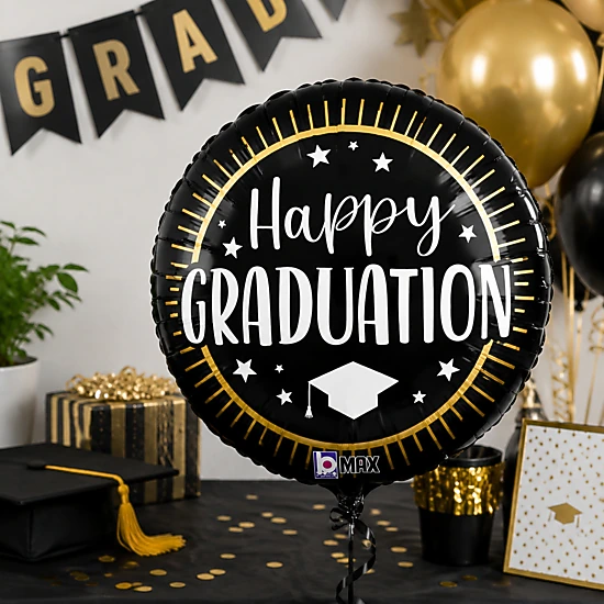 LoonBalloon Graduation Seal Foil Balloon 5-Pack - Standard 18 in, Color ...