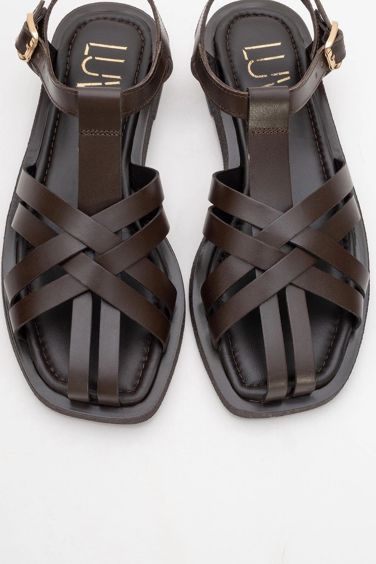 Forever & Always Womens Andres Leather Sandals