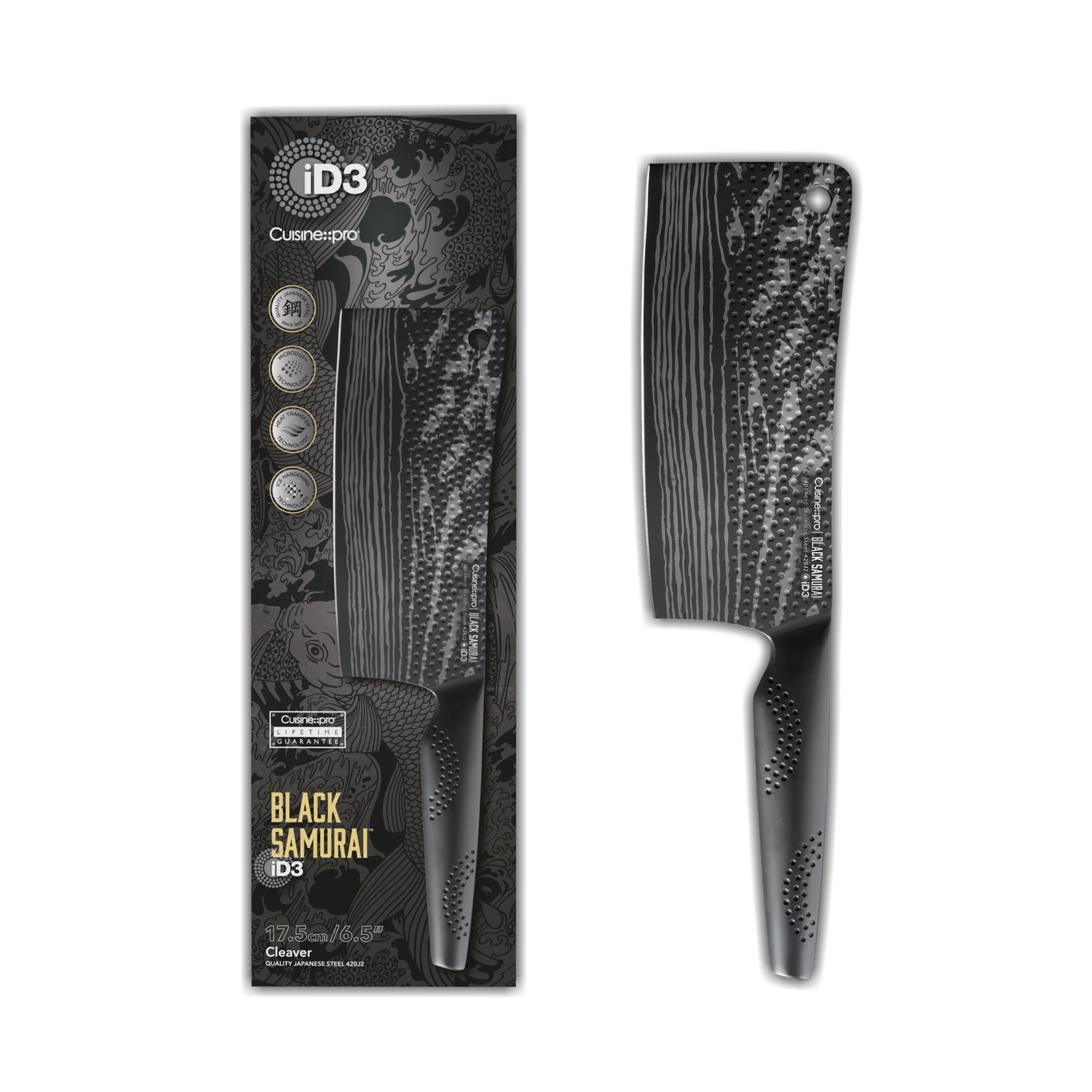 Cuisine::pro® iD3® BLACK SAMURAI Cleaver 6.5"