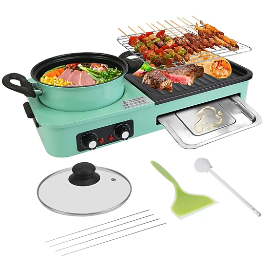 GBruno 3-in-1 Electric Hot Pot With Grill