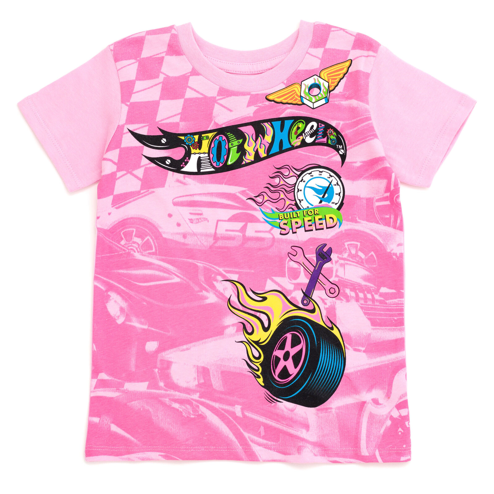 Hot Wheels Girls' 2-Pack Racing T-Shirts