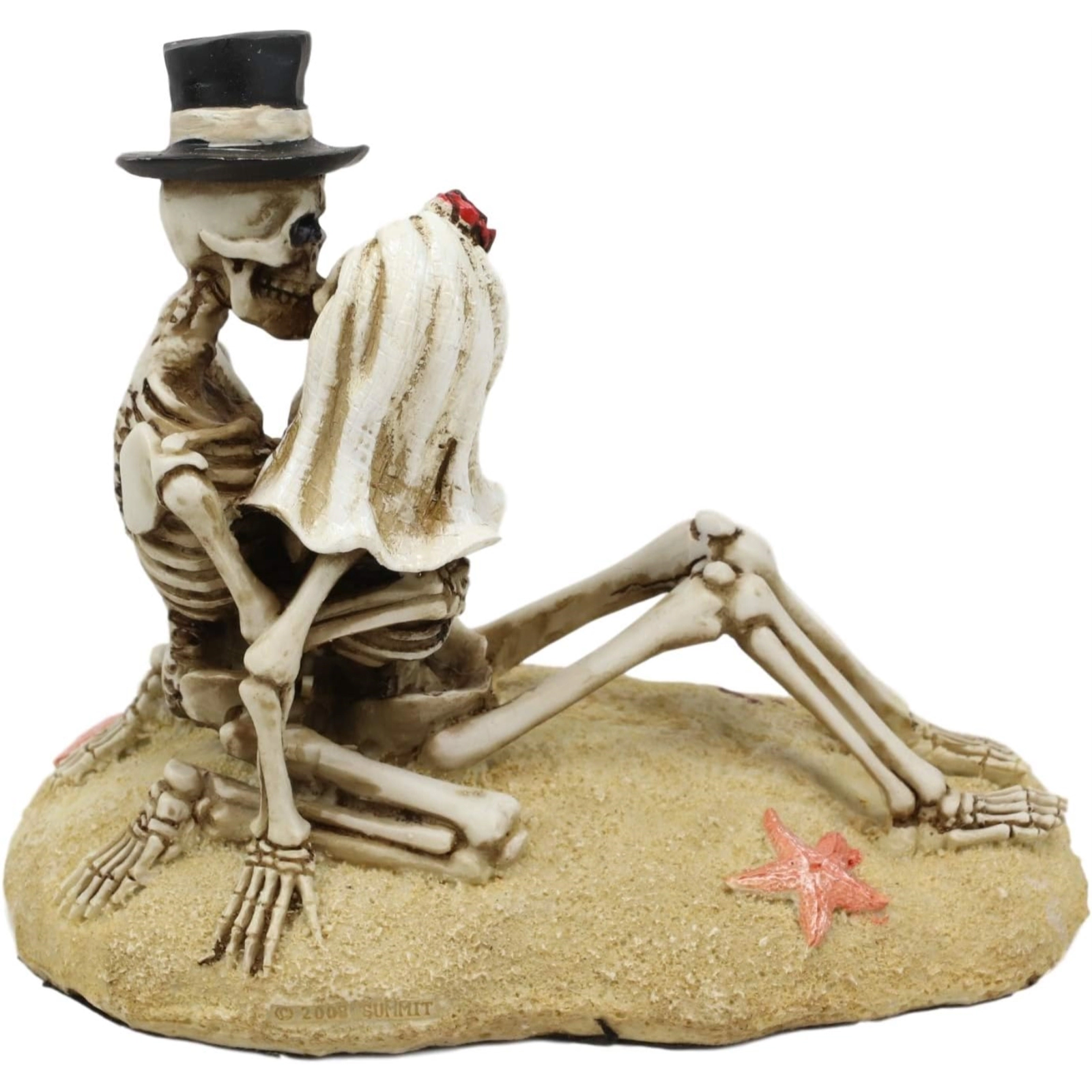 Pacific Giftware Skeleton Couple Beach Lovers Dia de los Muertos Day of the Dead Figurine