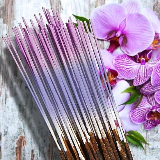 Wild Berry Tibetan Orchid Hand-Dipped Incense Sticks, 100 Count, 11 in ...
