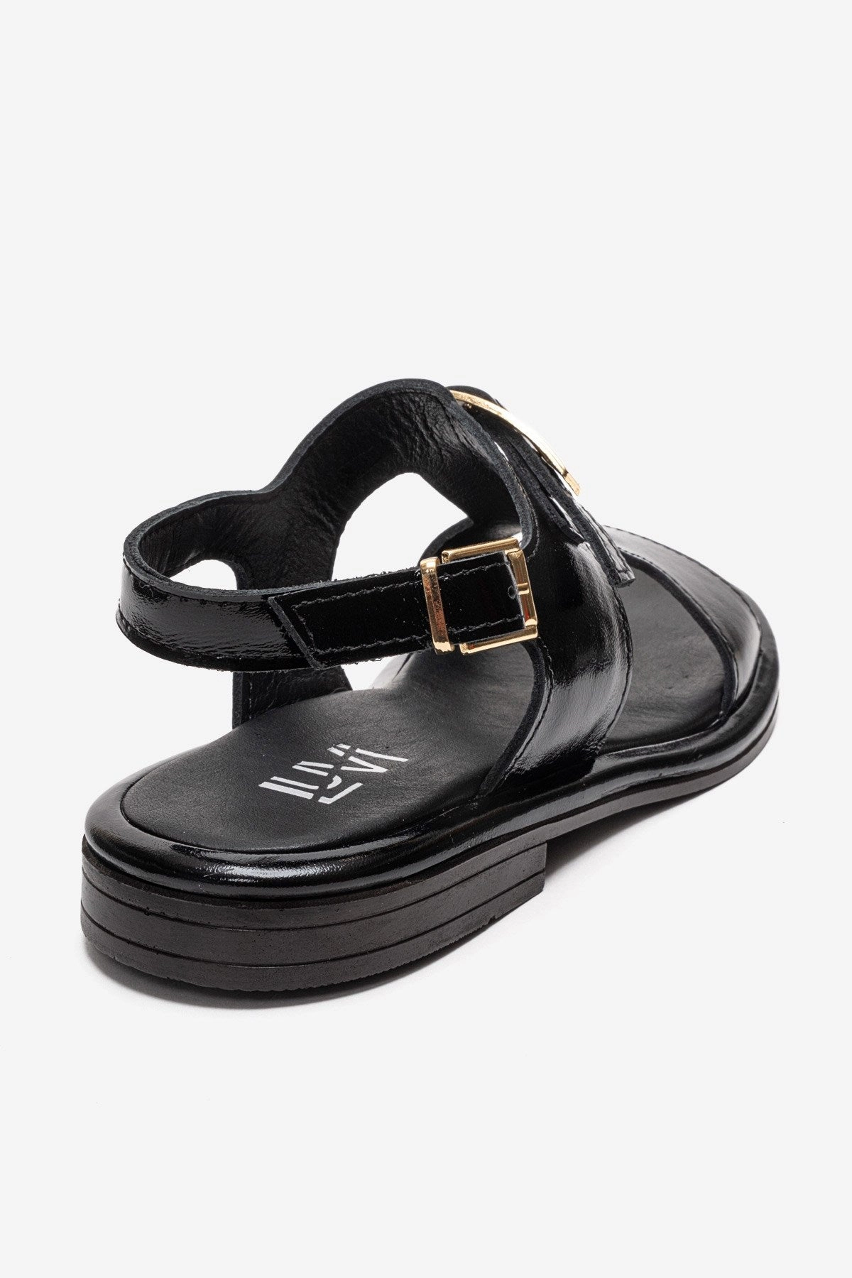 Forever & Always Womens Auren Leather Buckle Sandals
