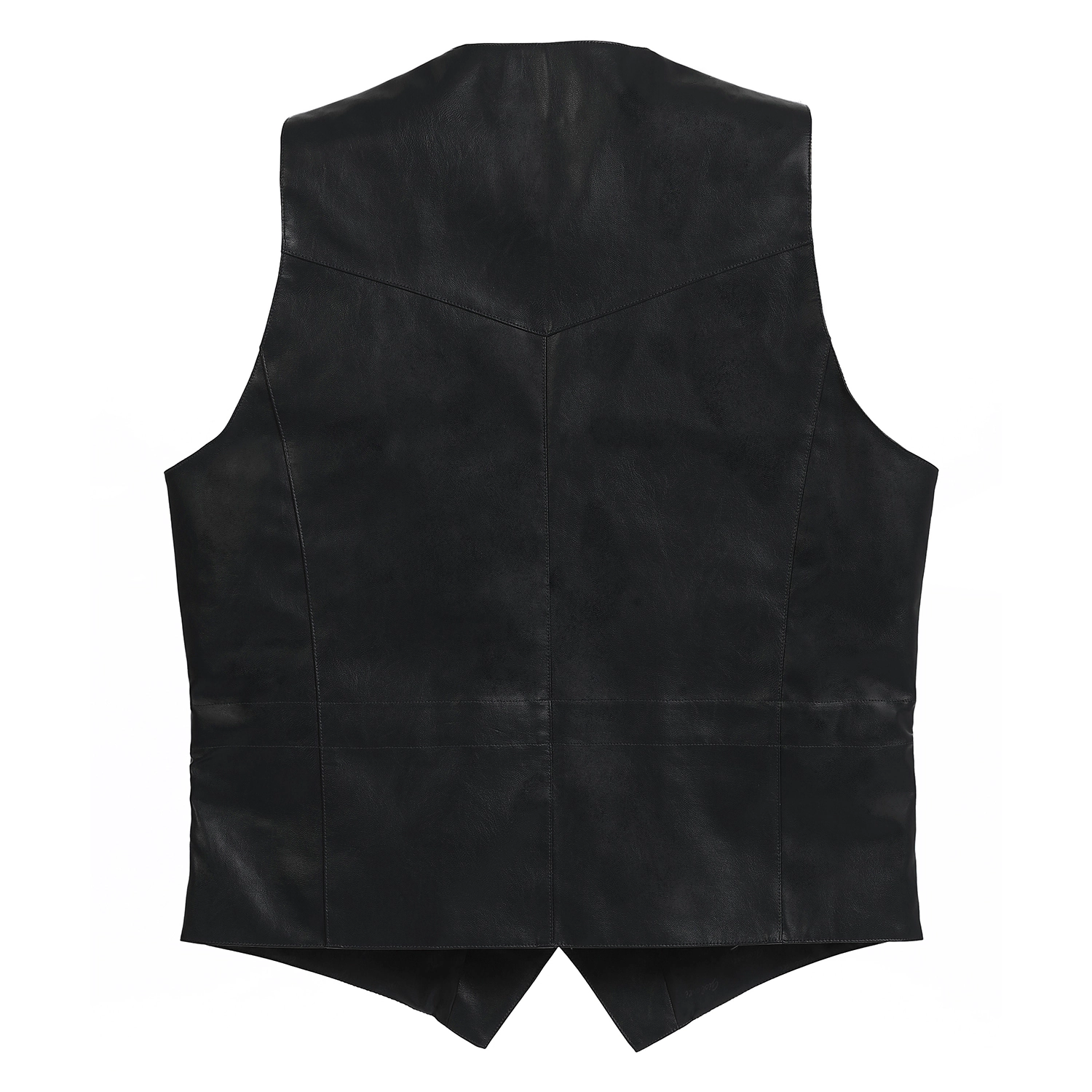 Gioberti Men's 5 Button Faux Leather Vest
